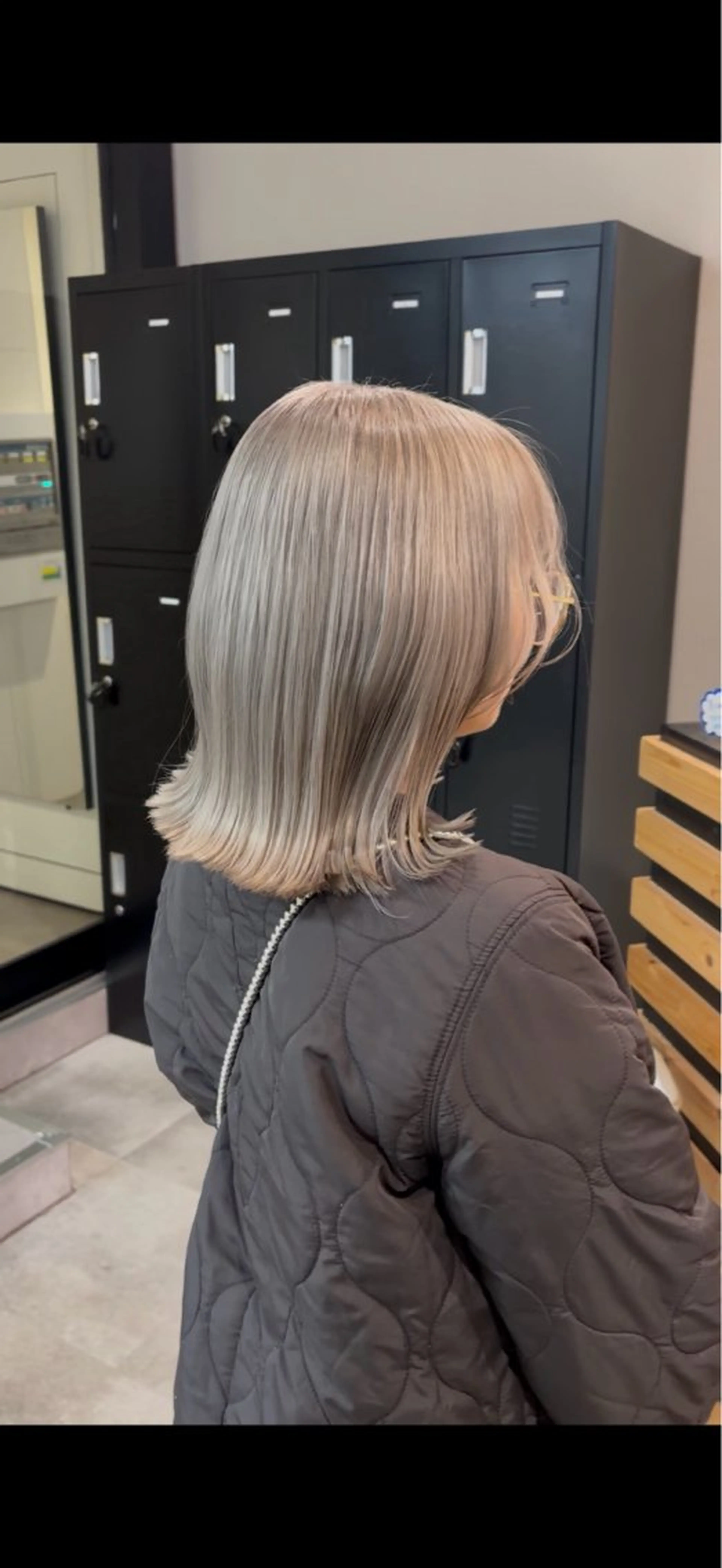 ミディアム ryo yaのヘアスタイル