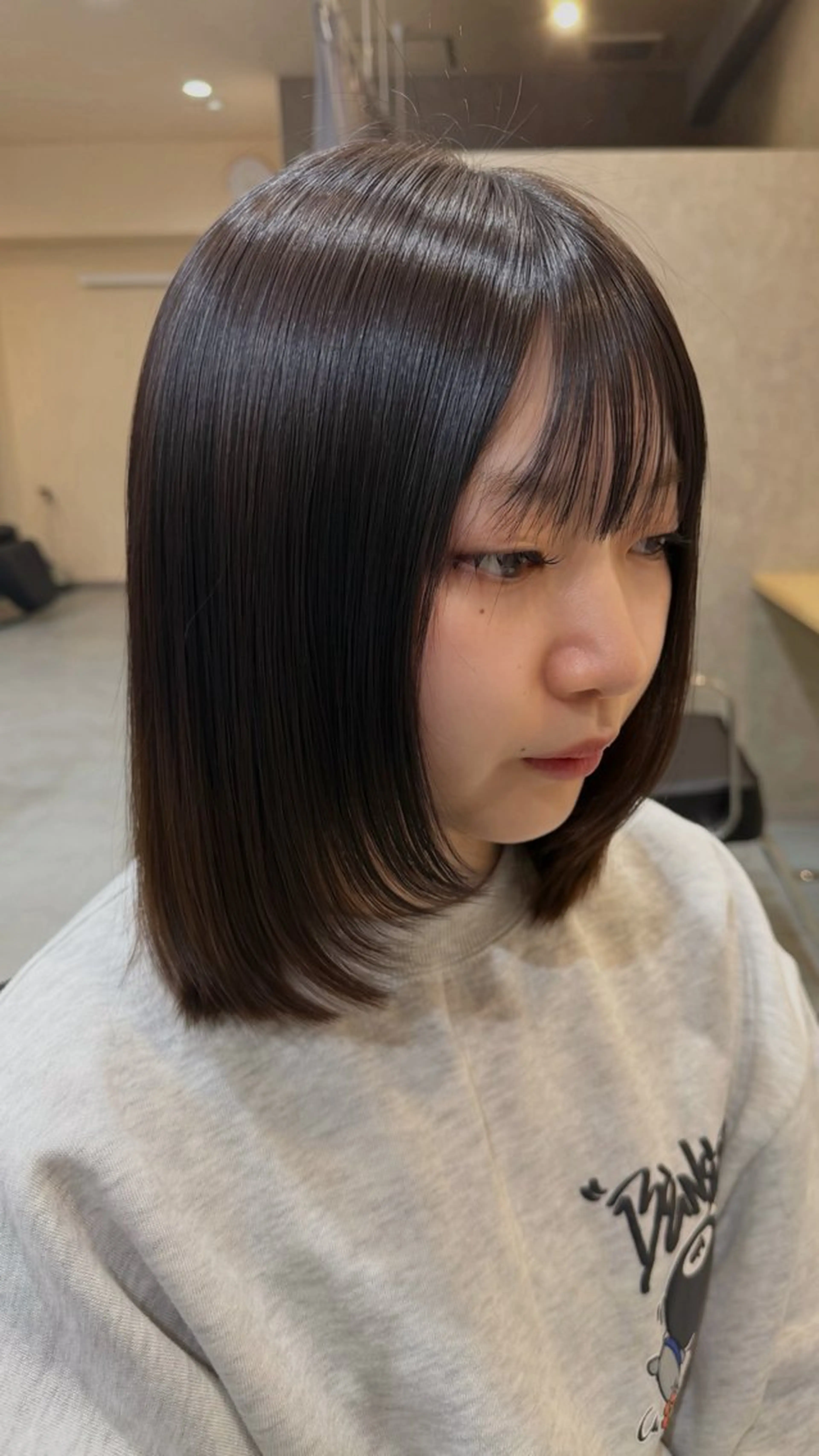 ミディアム ボブレイヤー ボブ レイヤーカット カット トリートメント 切りっぱなしボブ/ 💫ボブレイヤーのヘアスタイル