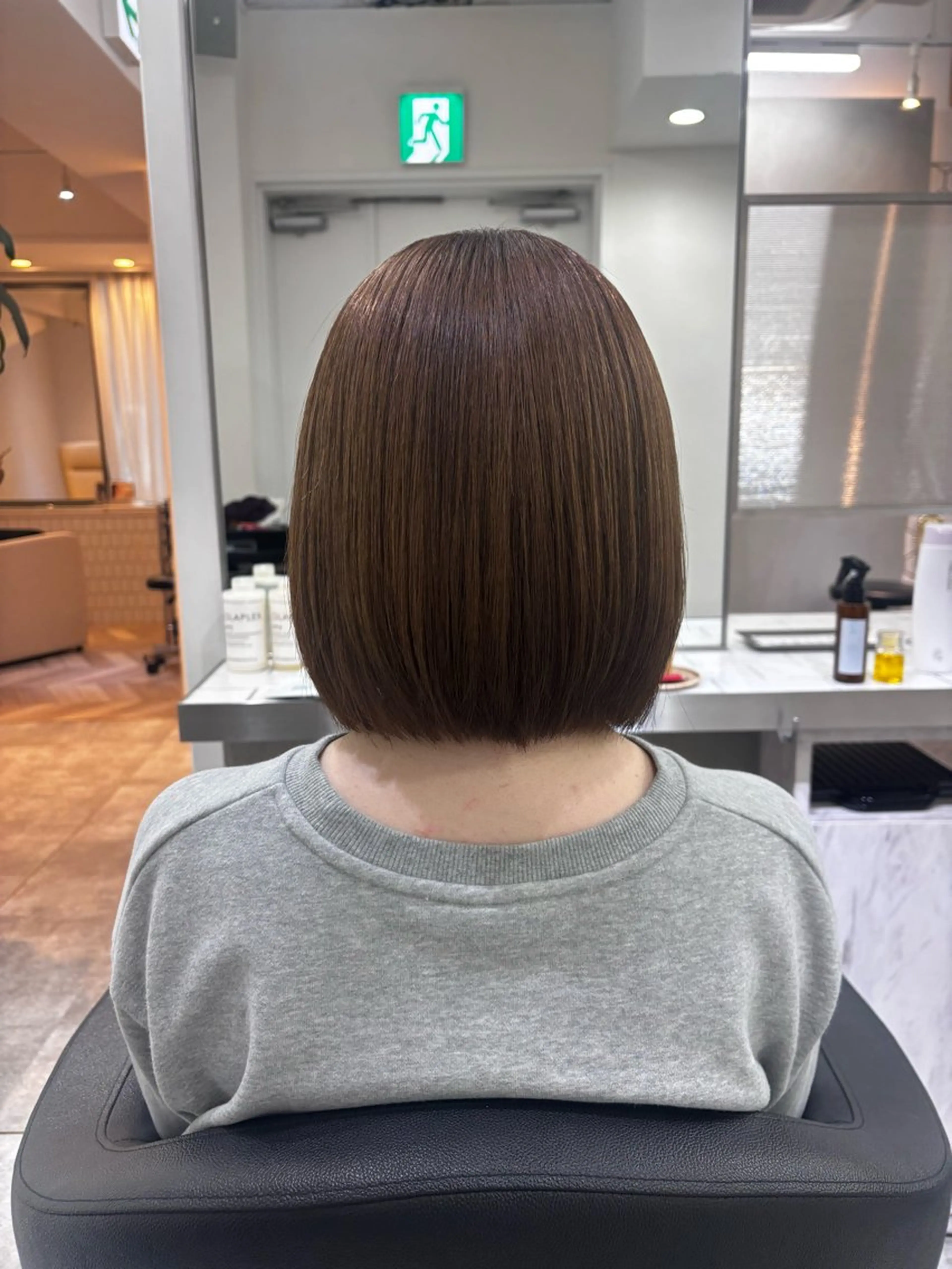 ミディアム カラー カット 縮毛矯正 トリートメント Ｖｉｏｔ  銀座 樋口 桃佳のヘアスタイル
