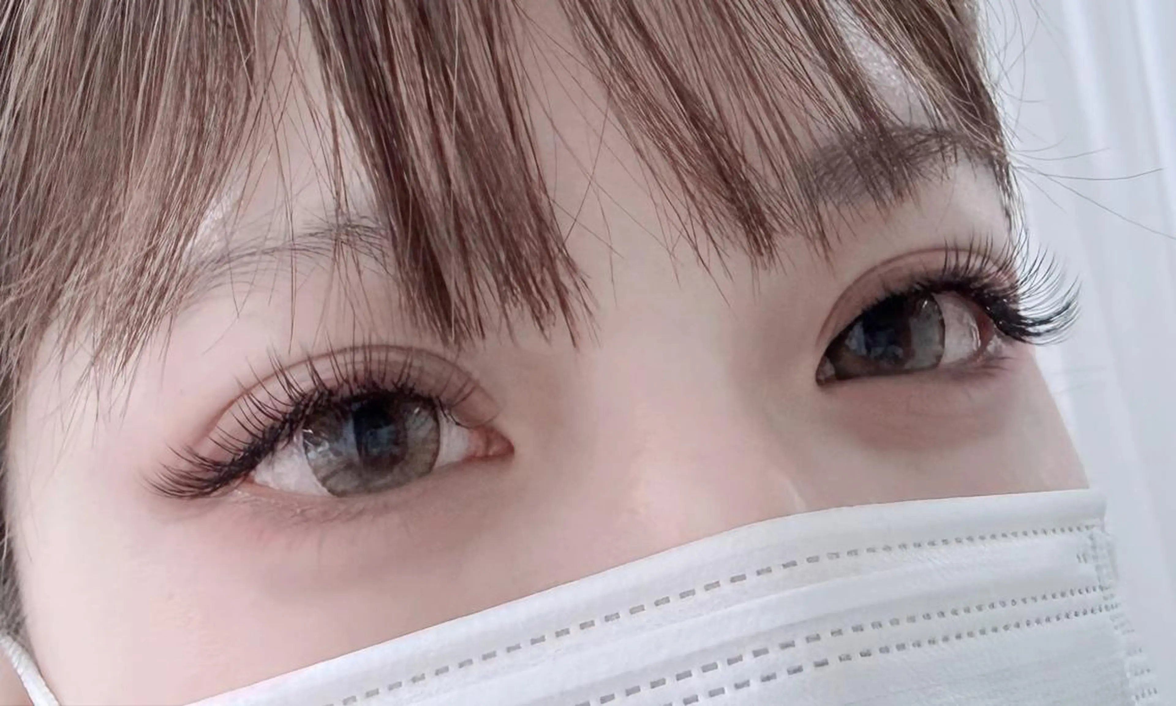 マツエク・マツパ 束感まつ毛 フラットラッシュ ナチュラル マツエク KUMI🤎Eye lash🌻新大久保のマツエク・マツパデザイン