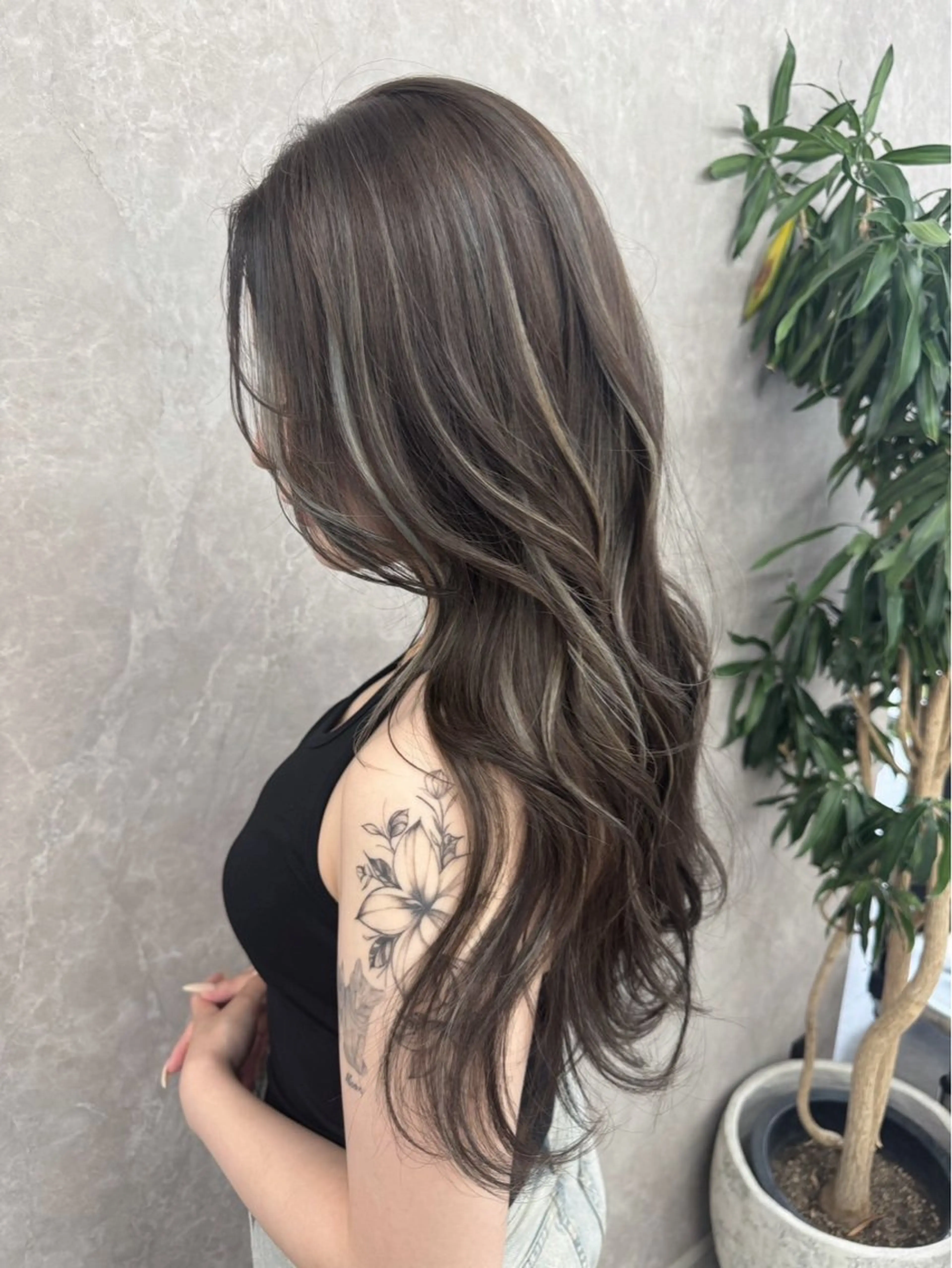 ロング カラー Ardore 韓国風カラー大阪のヘアスタイル