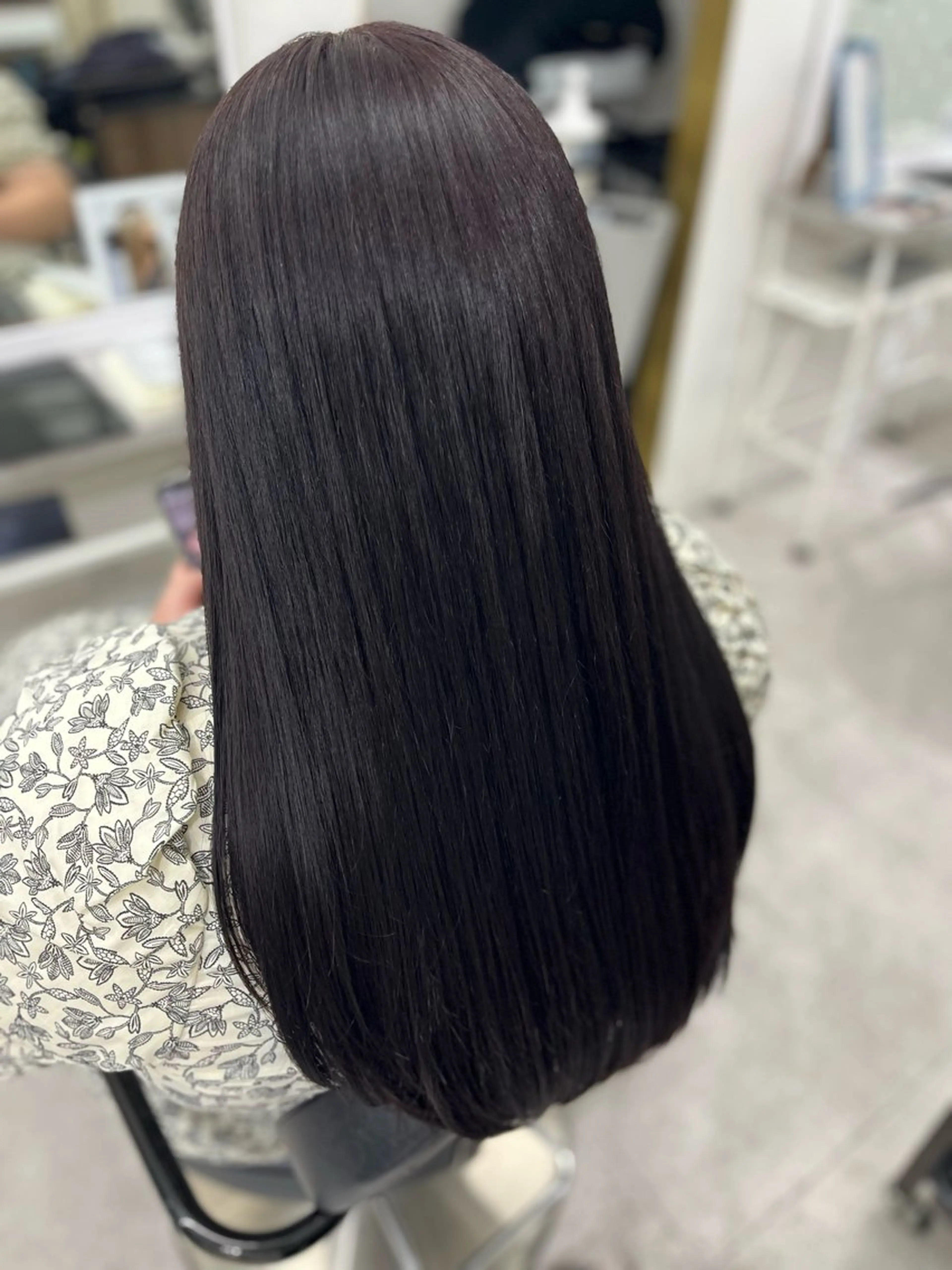 ロング カラー グレージュ バイオレットカラー バイオレットグレージュ 🫧ぷる艶カラー🫧 Yuubi🦩のヘアスタイル