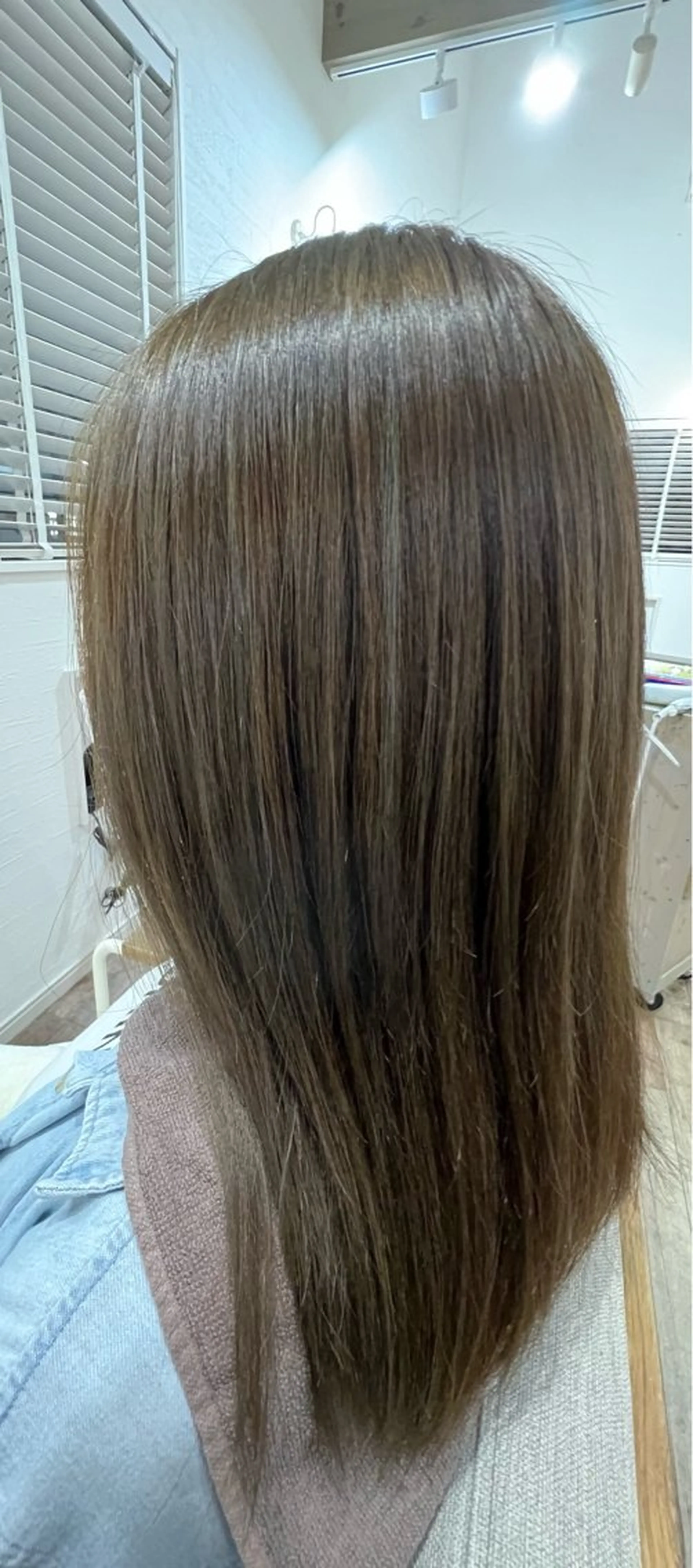 セミロング アッシュ ハイライト 似合わせ／ショート 菊田のヘアスタイル