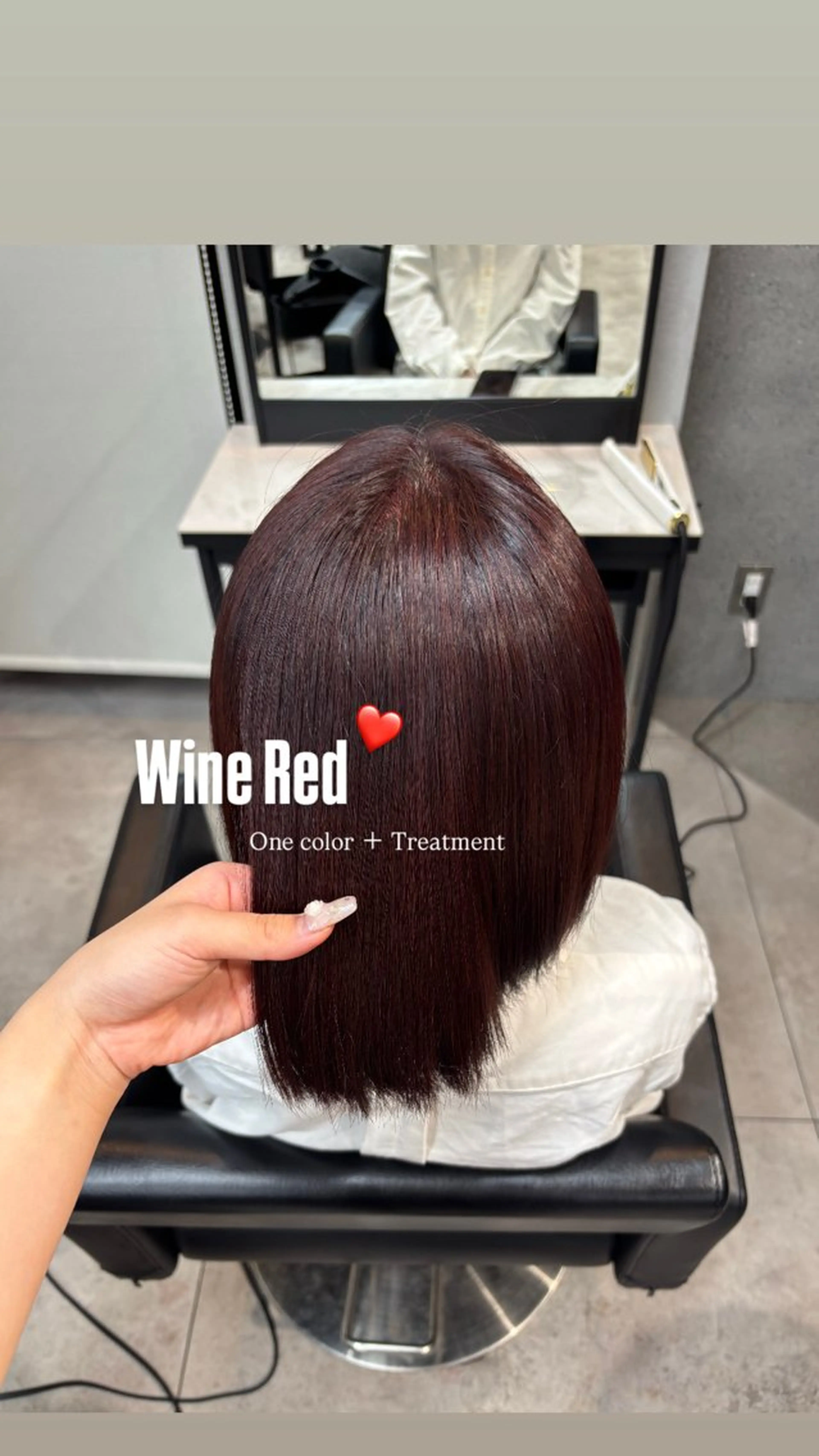 カラー ヘアカラー トリートメント GiseL 美優のヘアスタイル