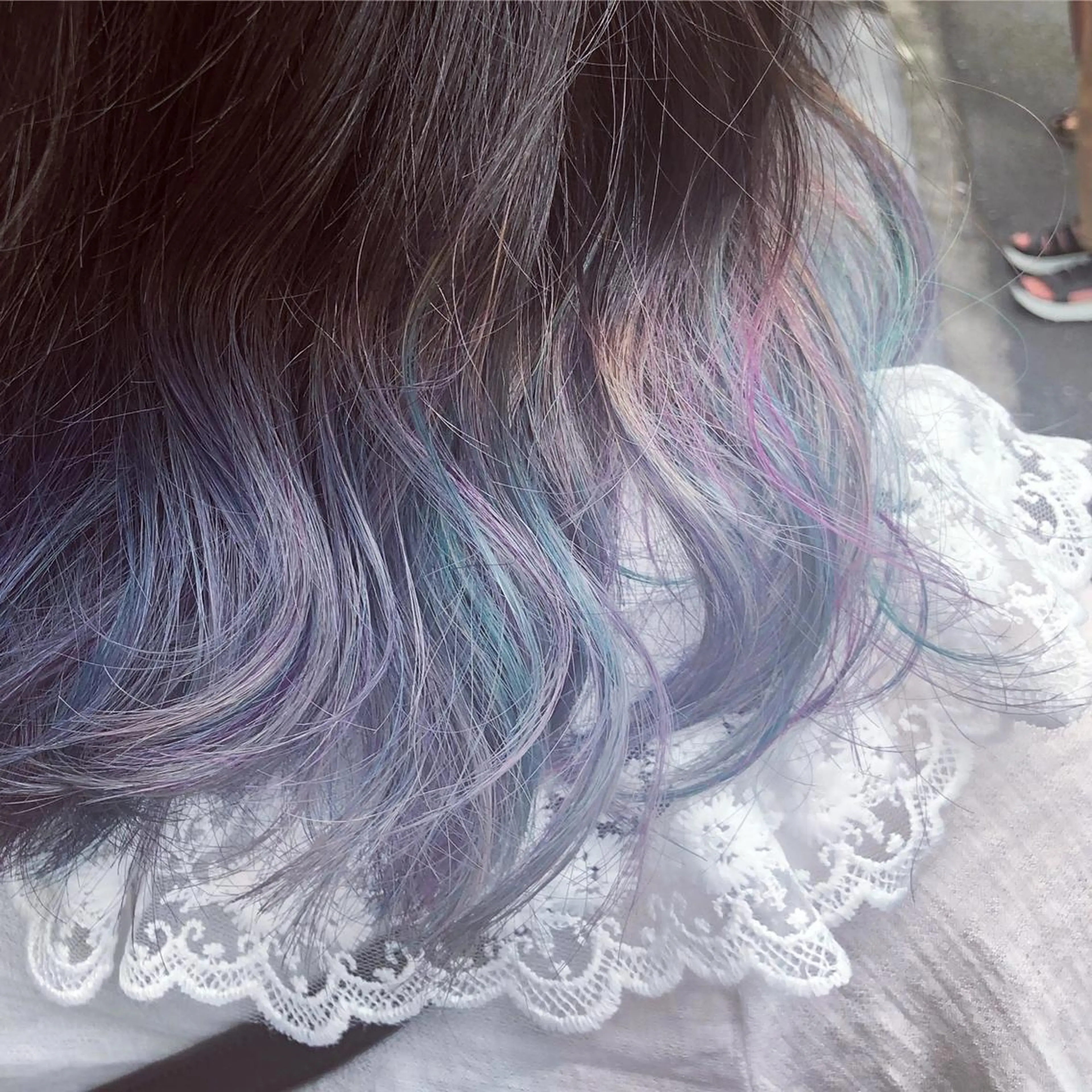 ミディアム カラー ショートボブ ボブレイヤー アッシュ バレイヤージュ ミストバング カット ヘアカラー トリートメント 原宿サロン代表 デザインカラー伊藤卓のヘアスタイル