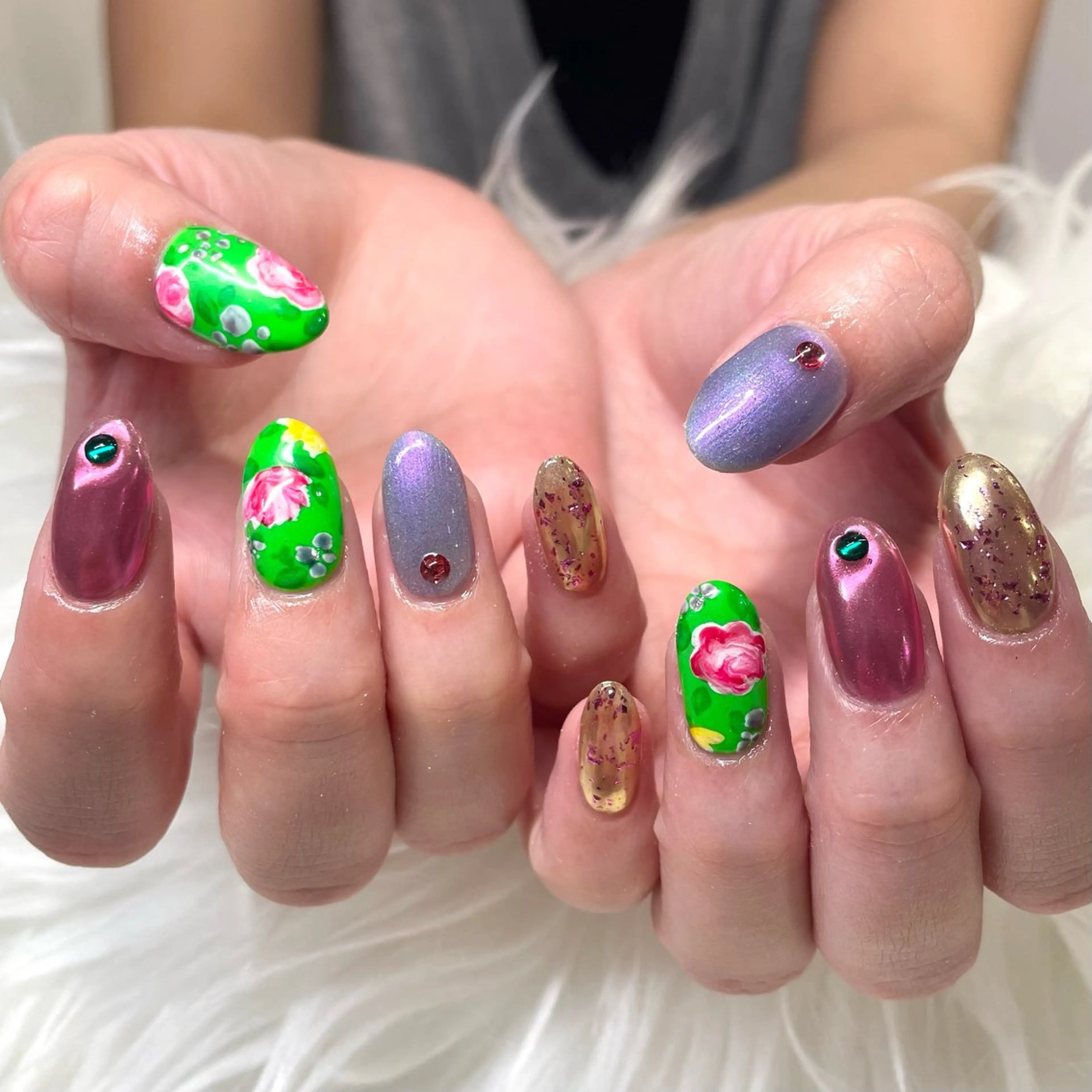 ネイル ハンドネイル 新井 ひなののネイルデザイン