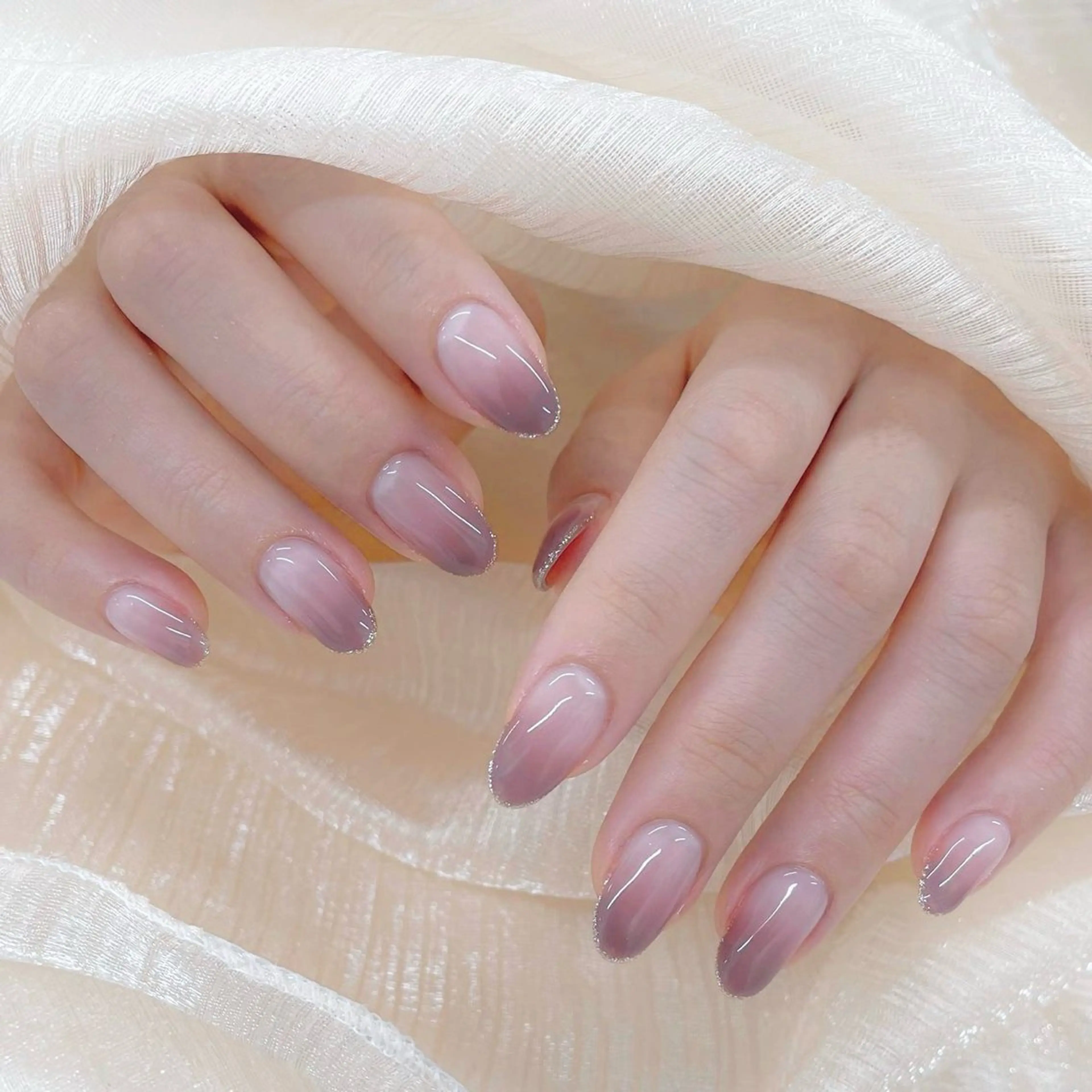 ネイル オーロラネイル チークネイル フットネイル フレンチネイル ジェルネイル ハンドネイル ╹◡╹Mimoミモ Eye&Nailのマツエク・マツパデザイン