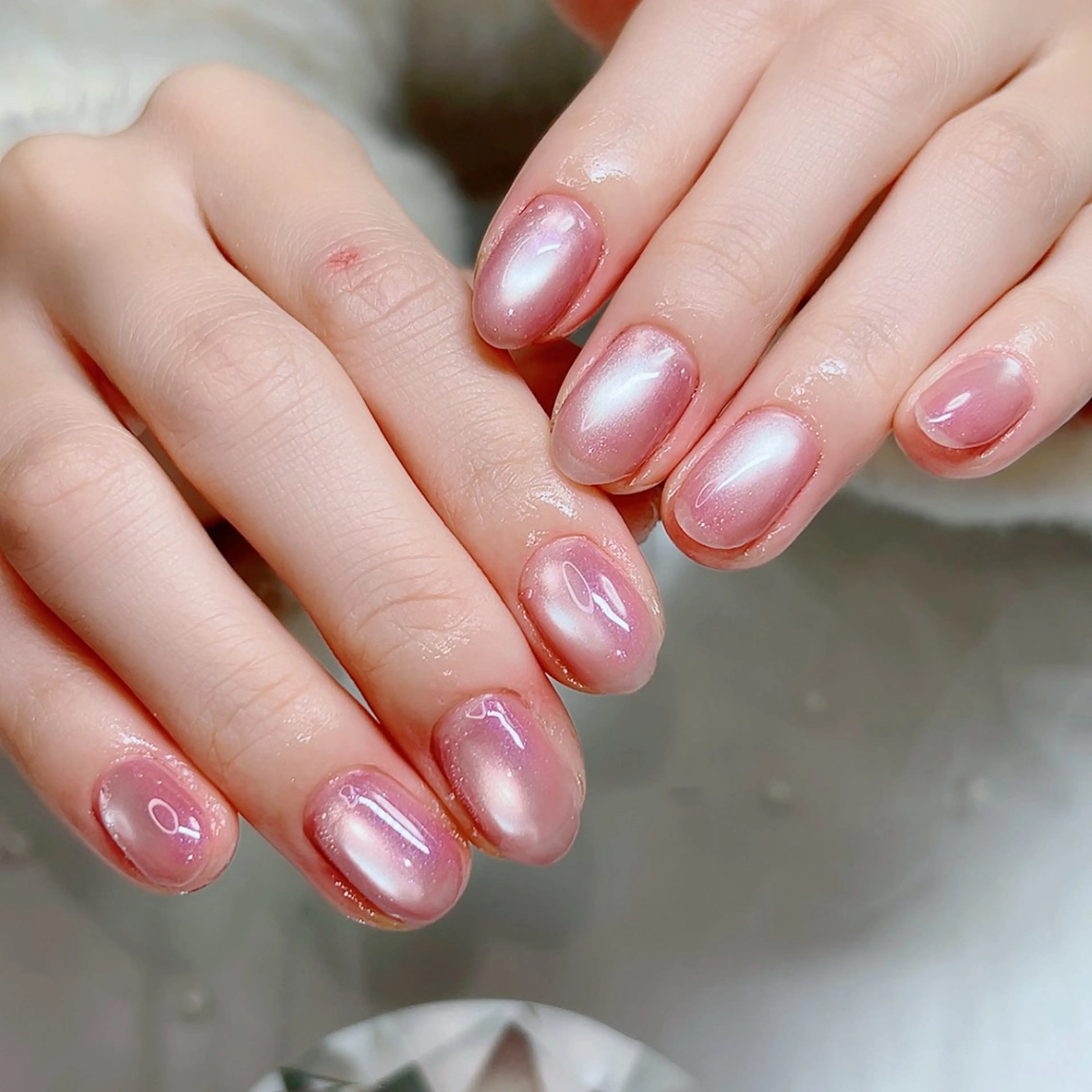 ネイル アートネイル フレンチネイル ジェルネイル グラデーション マグネットネイル ハンドネイル Cute Tips nailのネイルデザイン