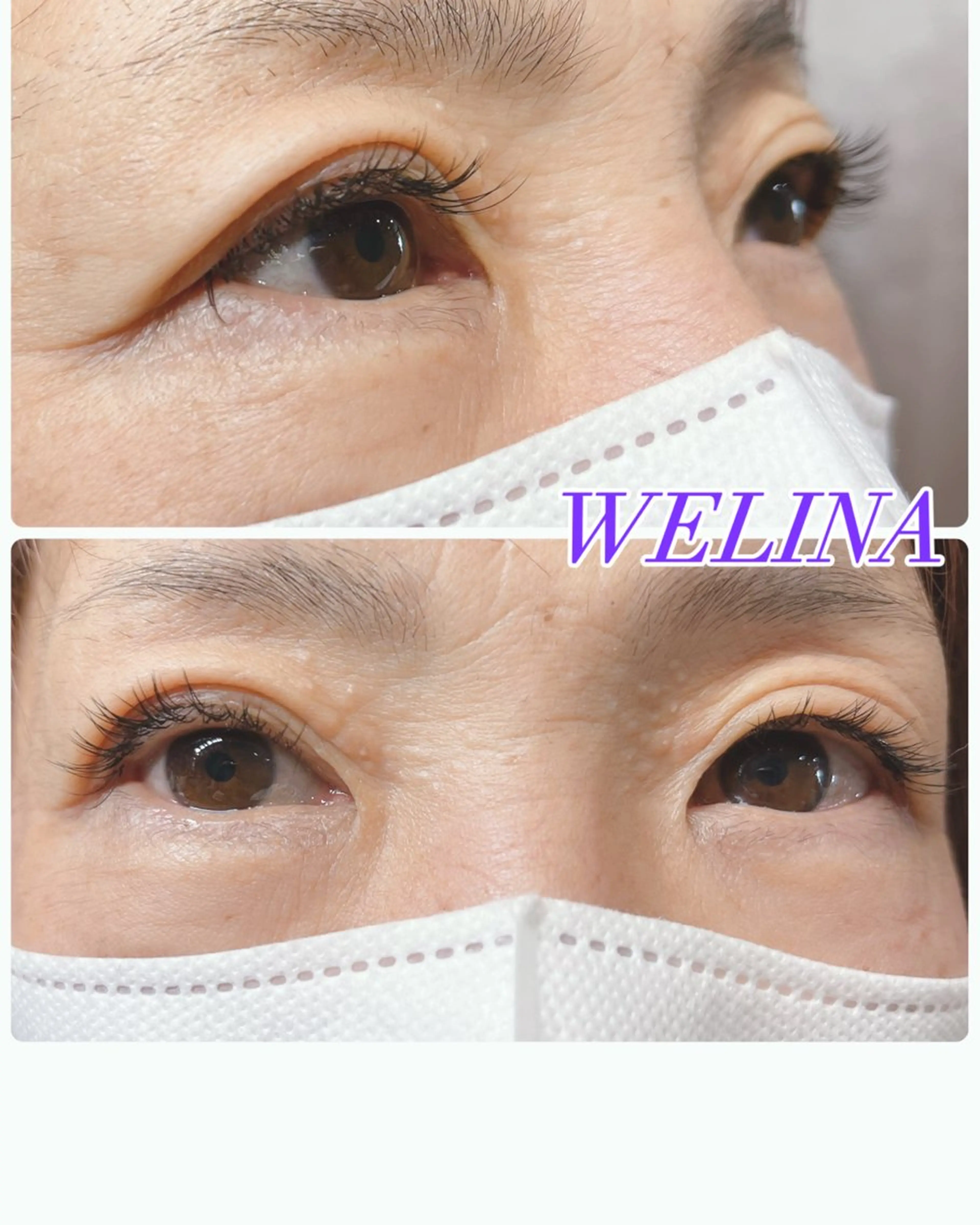 マツエク・マツパ フラットラッシュ welina mihoのマツエク・マツパデザイン