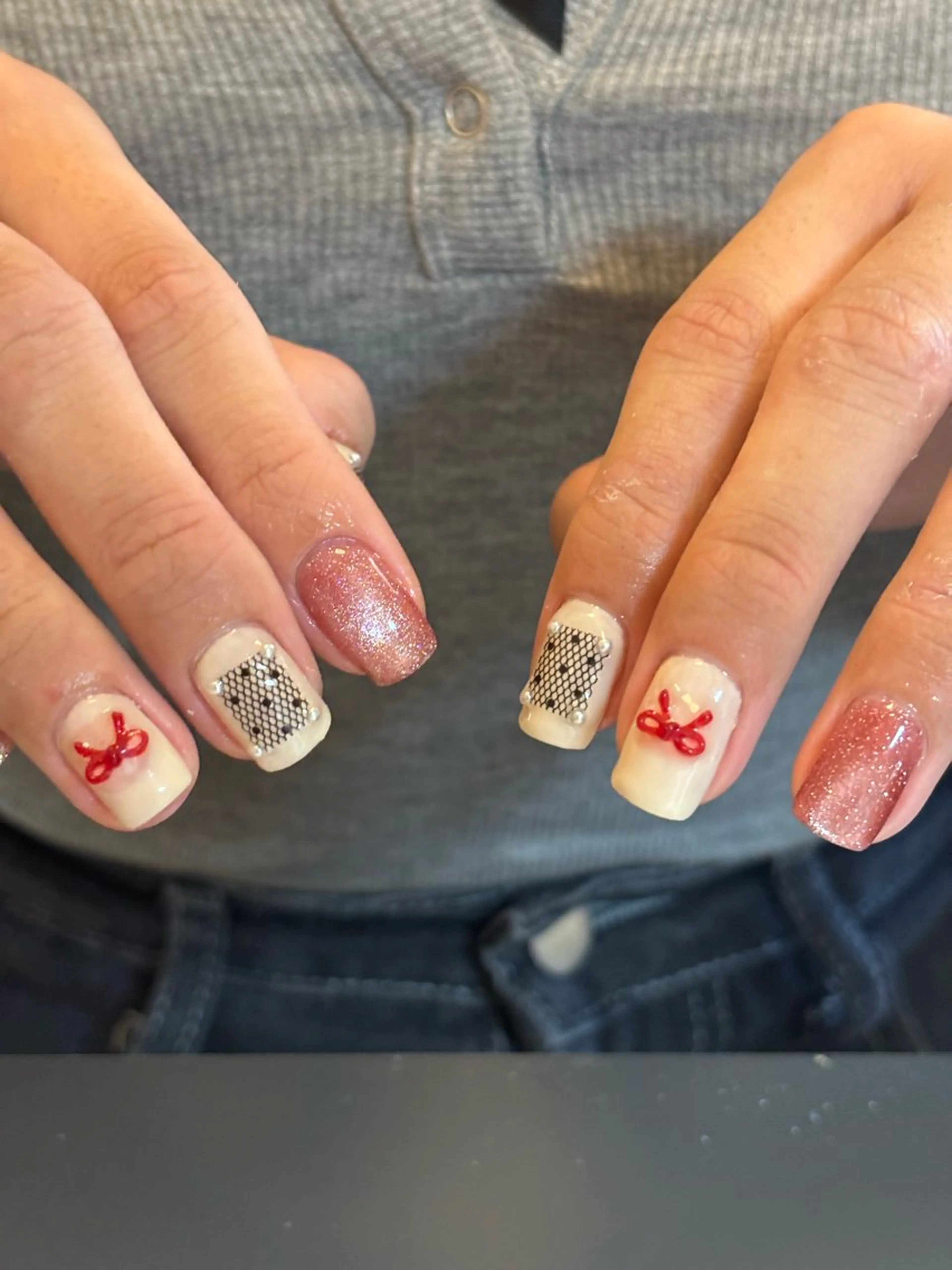 ネイル アートネイル オーロラネイル フットネイル ジェルネイル グラデーション fil nailのネイルデザイン