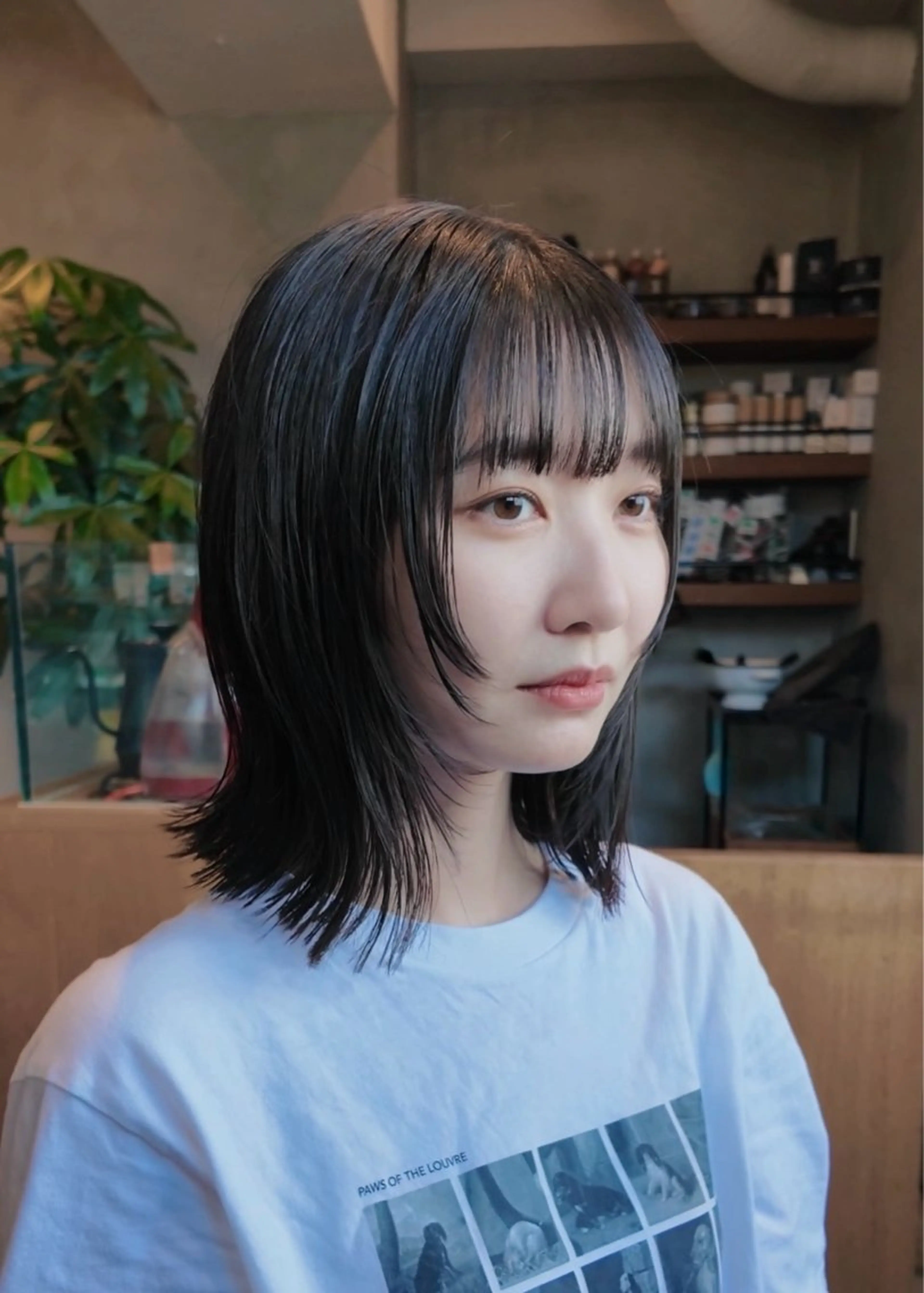 ミディアム カット ヘアカラー 小野 龍樹のヘアスタイル