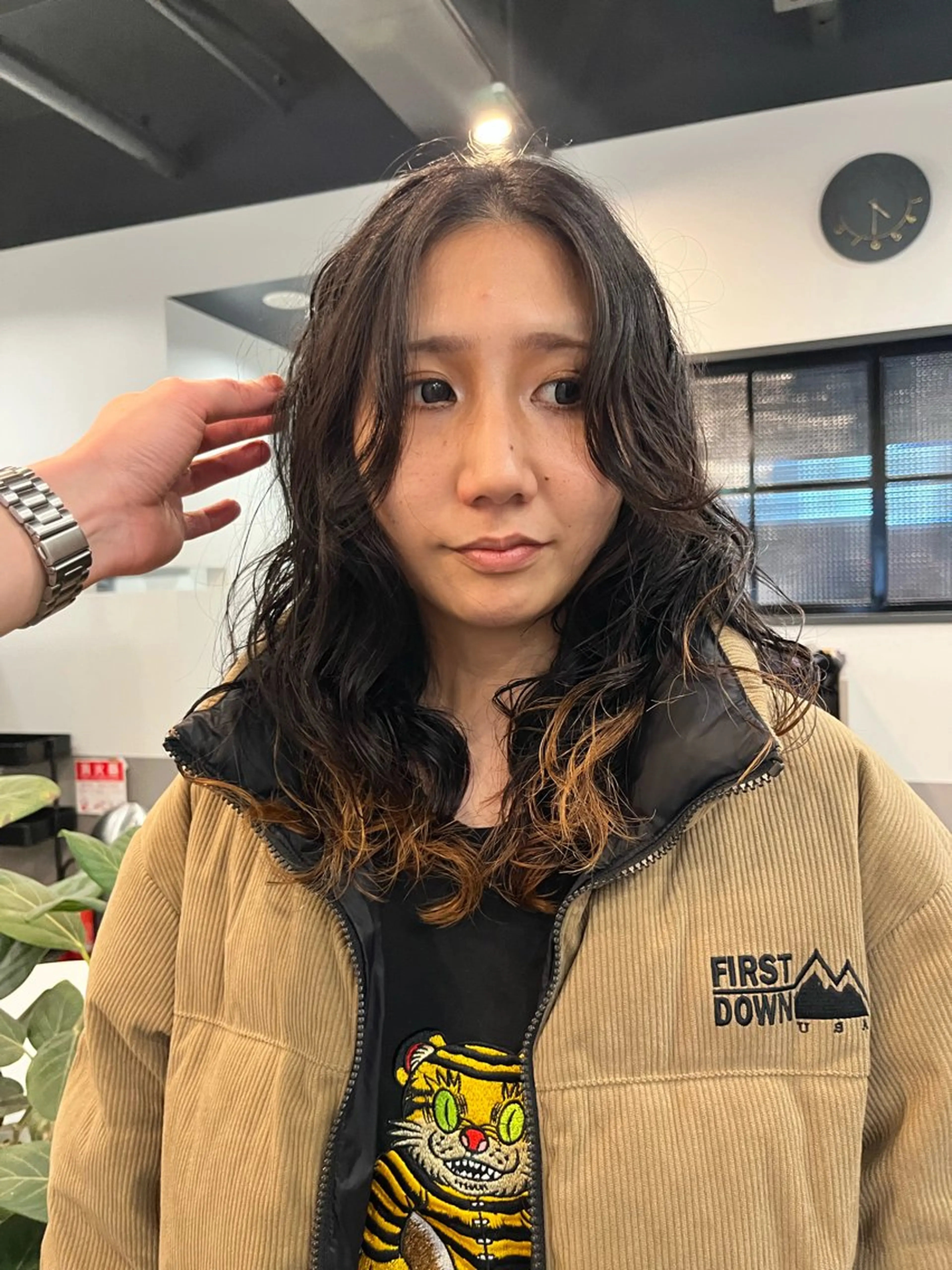 セミロング パーマ セミロングパーマ くせ毛 カット パーマ トリートメント dogstar小林諒 パーマ/レイヤーのヘアスタイル