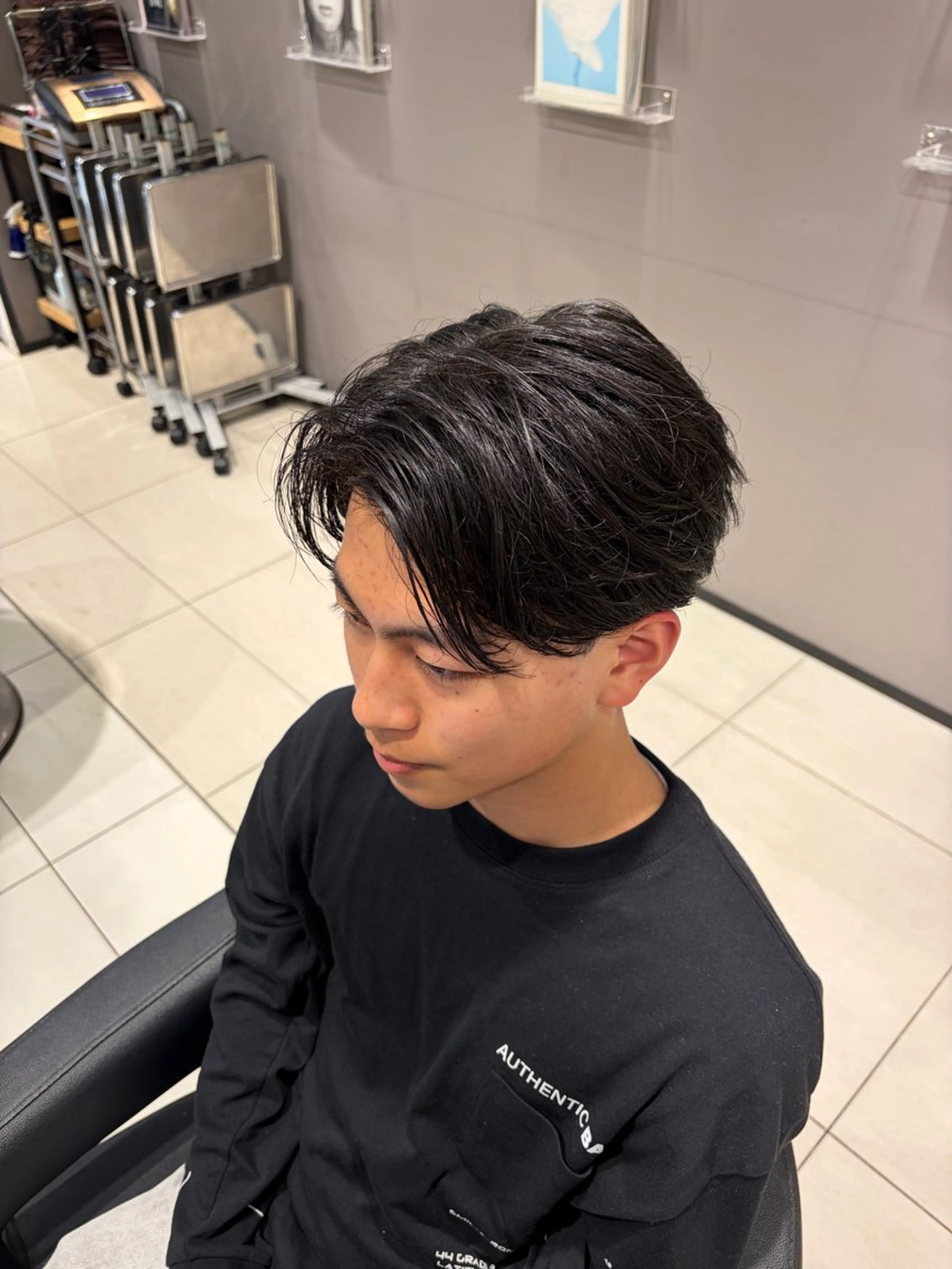 🟡メンズカット&ケアパーマ+スタイリング🟢 波巻き/ツイスパ/シャドウ/スパイラル/ニュアンス/フェザーの写真