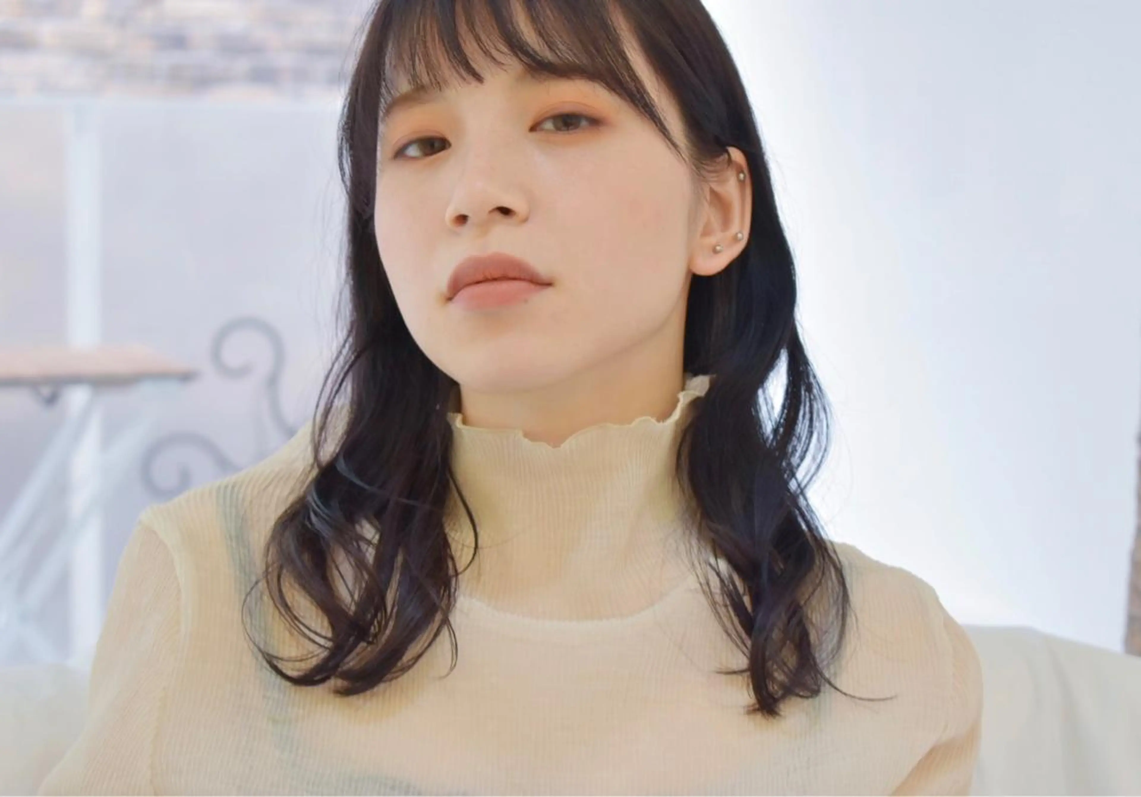 ミディアム タカハシ ハヤトのヘアスタイル