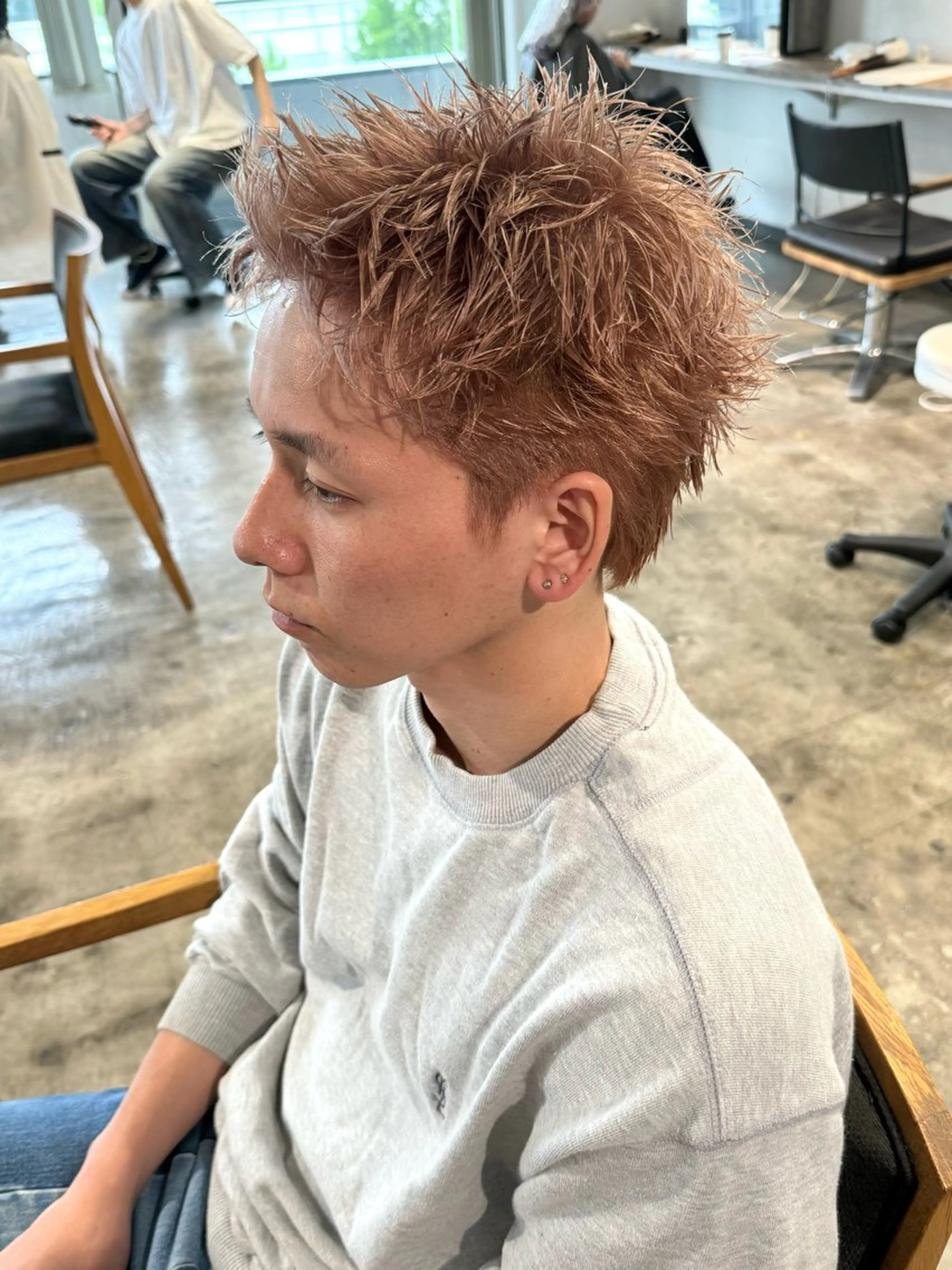 【夏にピッタリ】メンズスパイキーショートカット+炭酸泉の写真