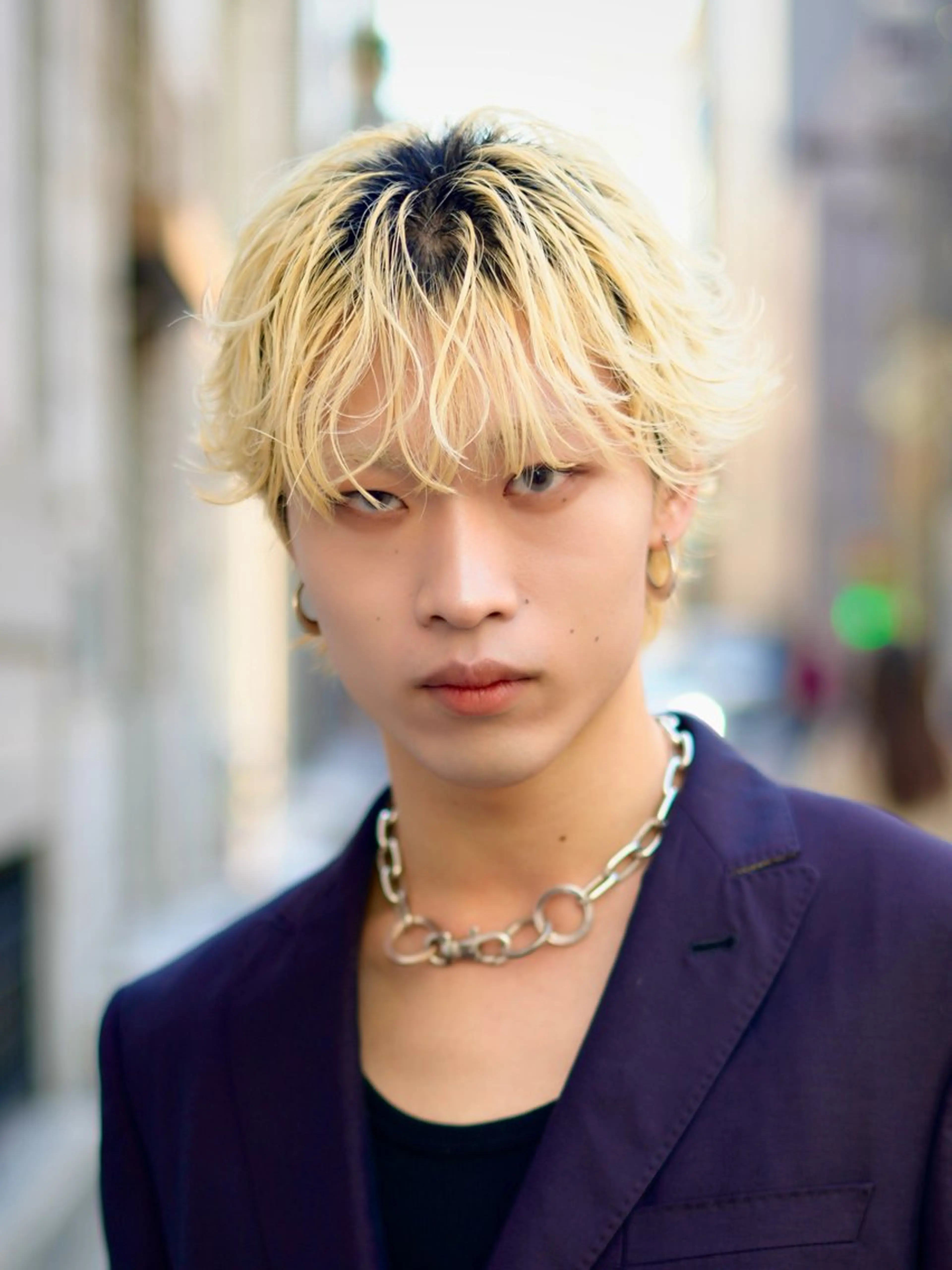 メンズ メンズブリーチ メンズ韓国風 刈り上げ カット ヘアカラー トリートメント レイヤー/メンズ 矢津田侑のヘアスタイル