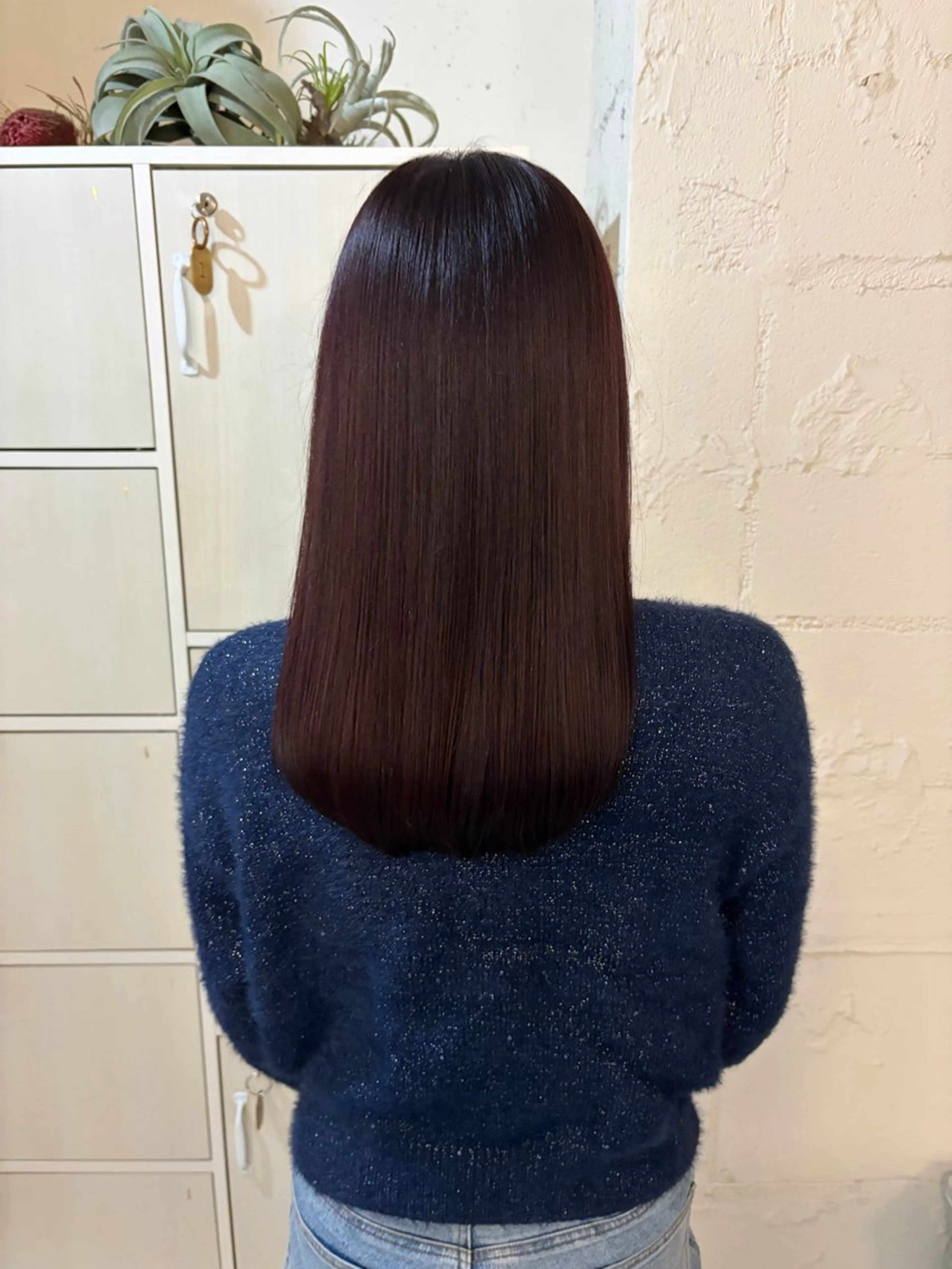 セミロング ヘアカラー トリートメント stylist 倉本恋のヘアスタイル