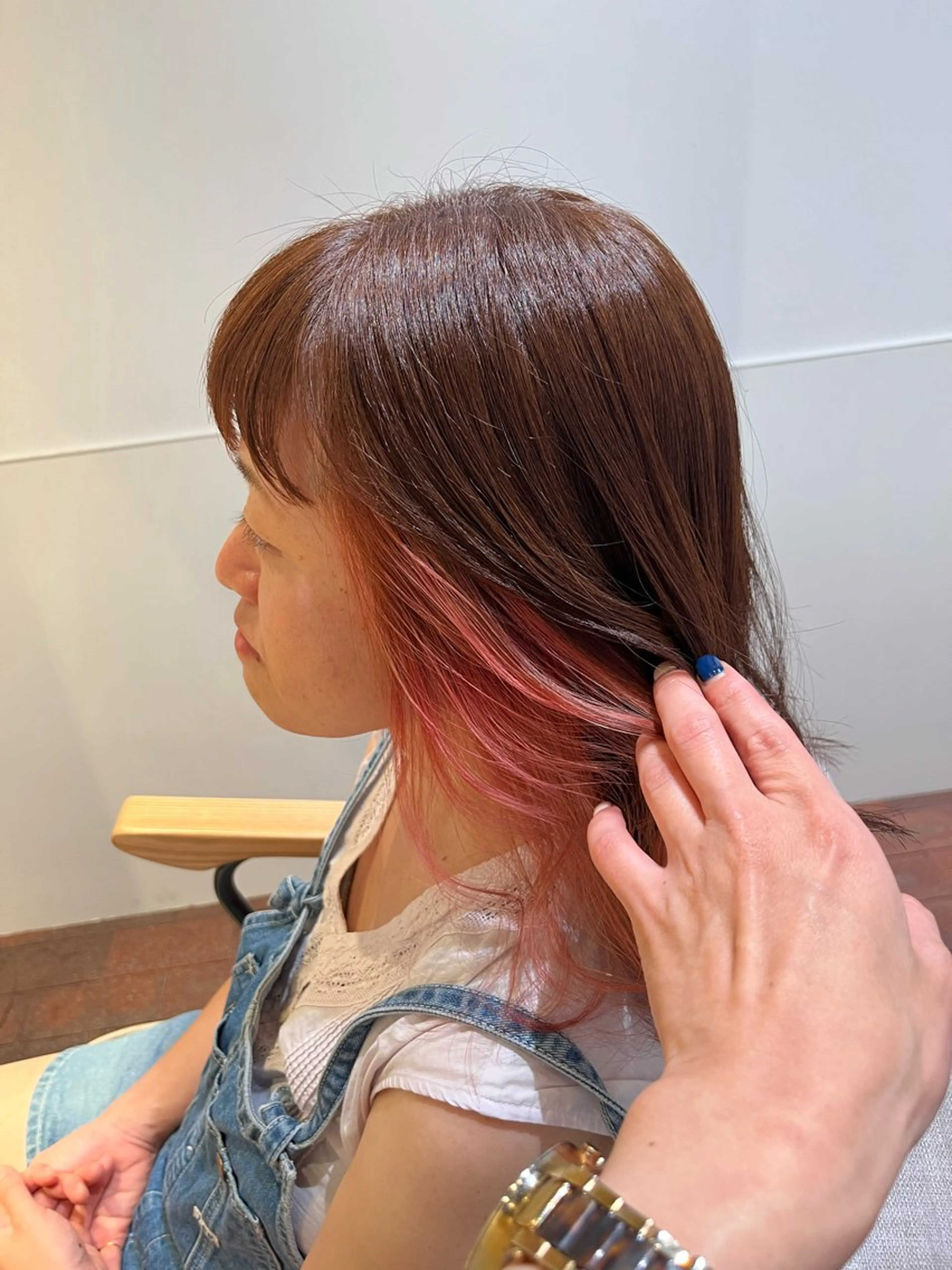 ミディアム マンツーマン 縮毛矯正/マユコのヘアスタイル