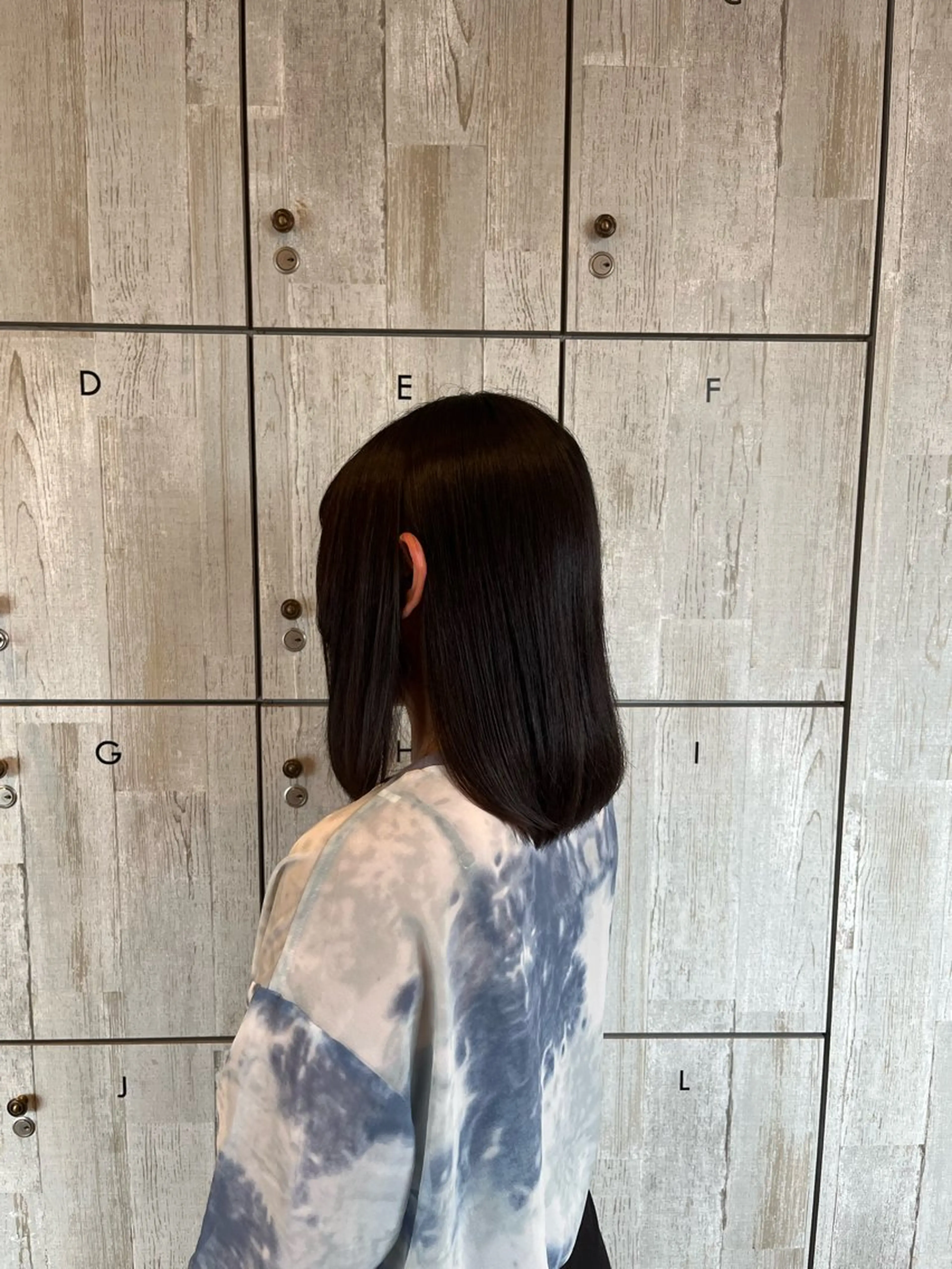 ミディアム カラー アッシュ トリートメント 顔まわり/透け感 カラー/青栁優🔆のヘアスタイル
