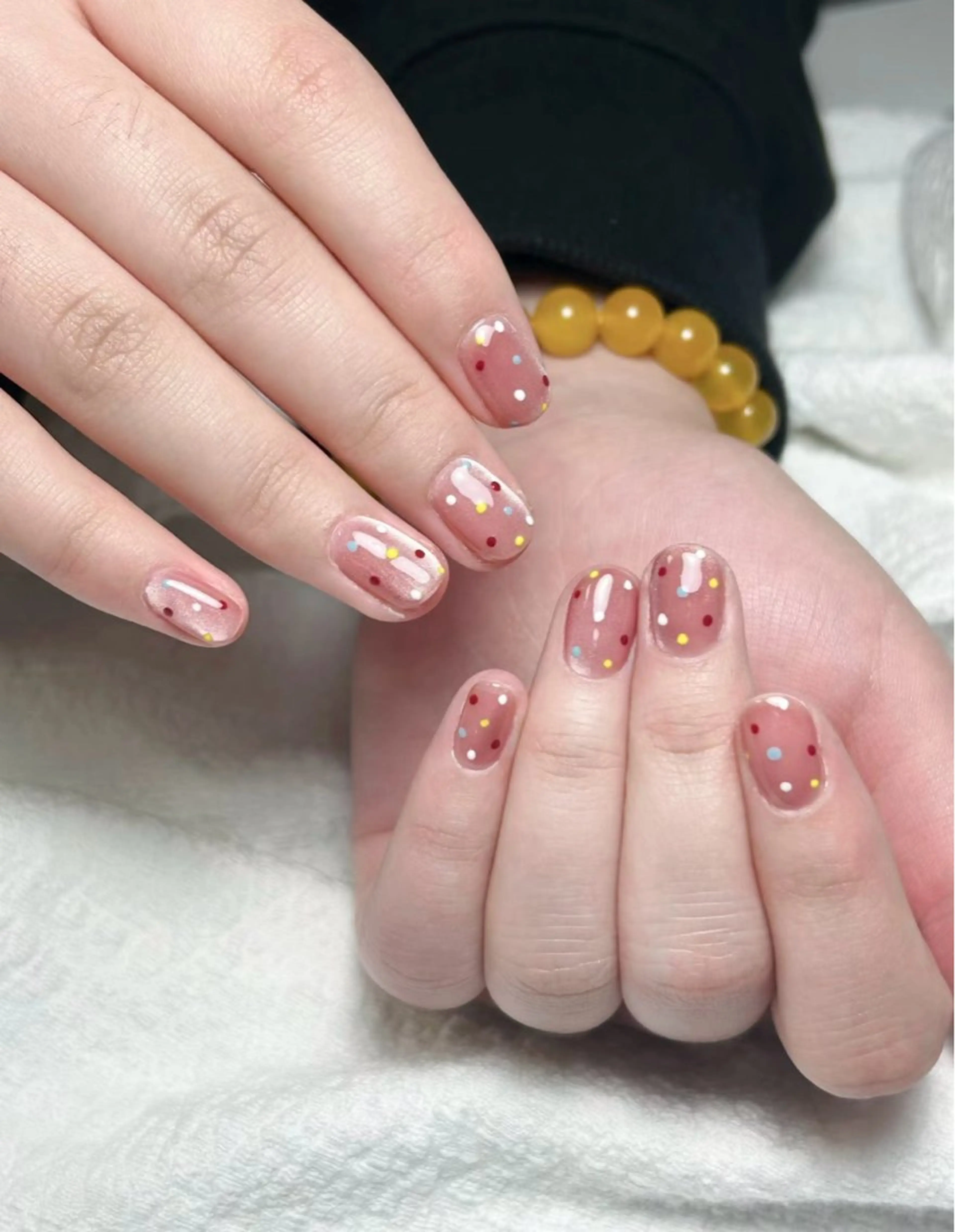 ネイル アートネイル チークネイル 長さ出し フットネイル ジェルネイル 山田 由奈のネイルデザイン