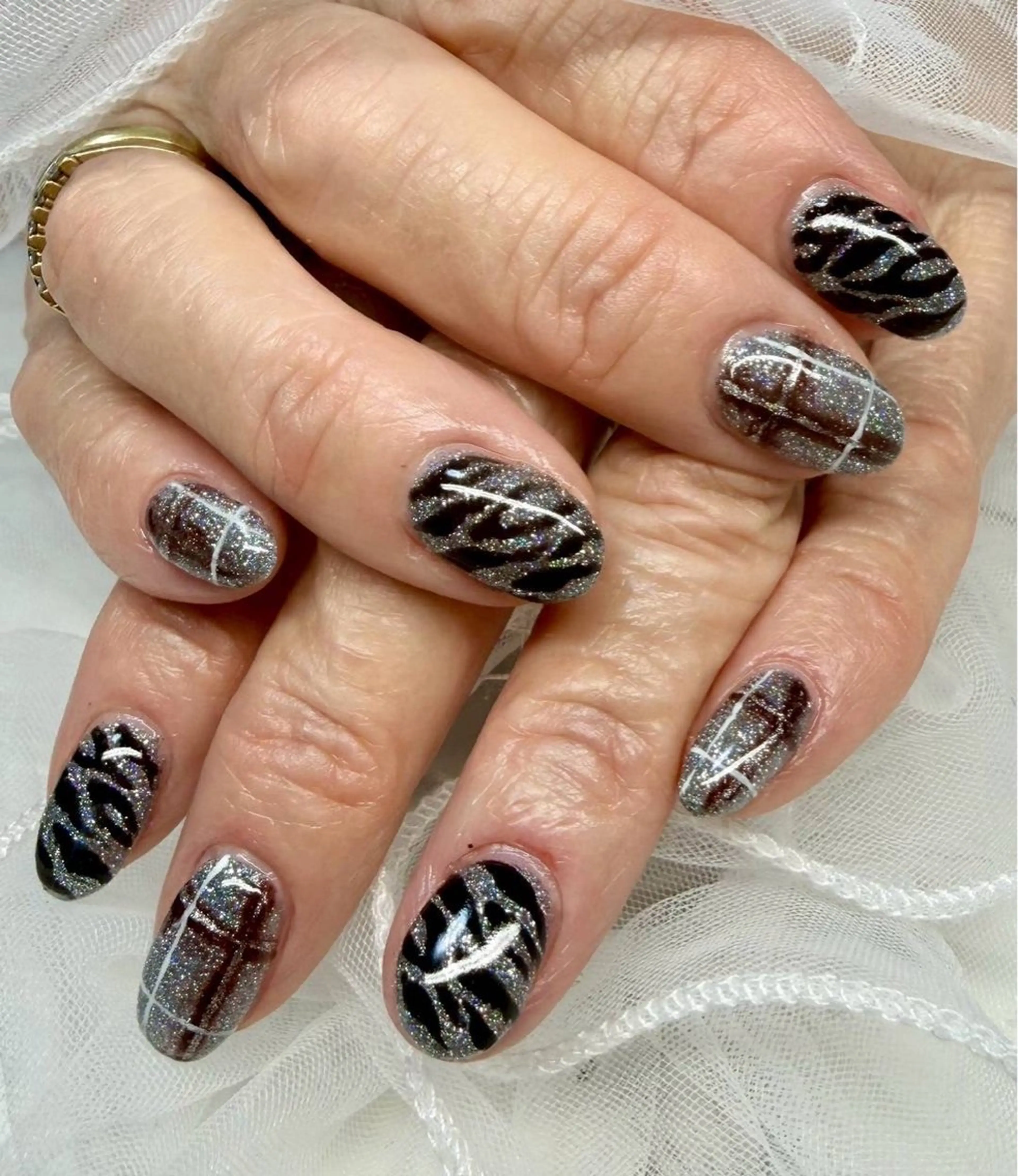 ネイル アートネイル チークネイル フラッシュネイル フラッシュマグ フレンチネイル M.N_ nailのネイルデザイン