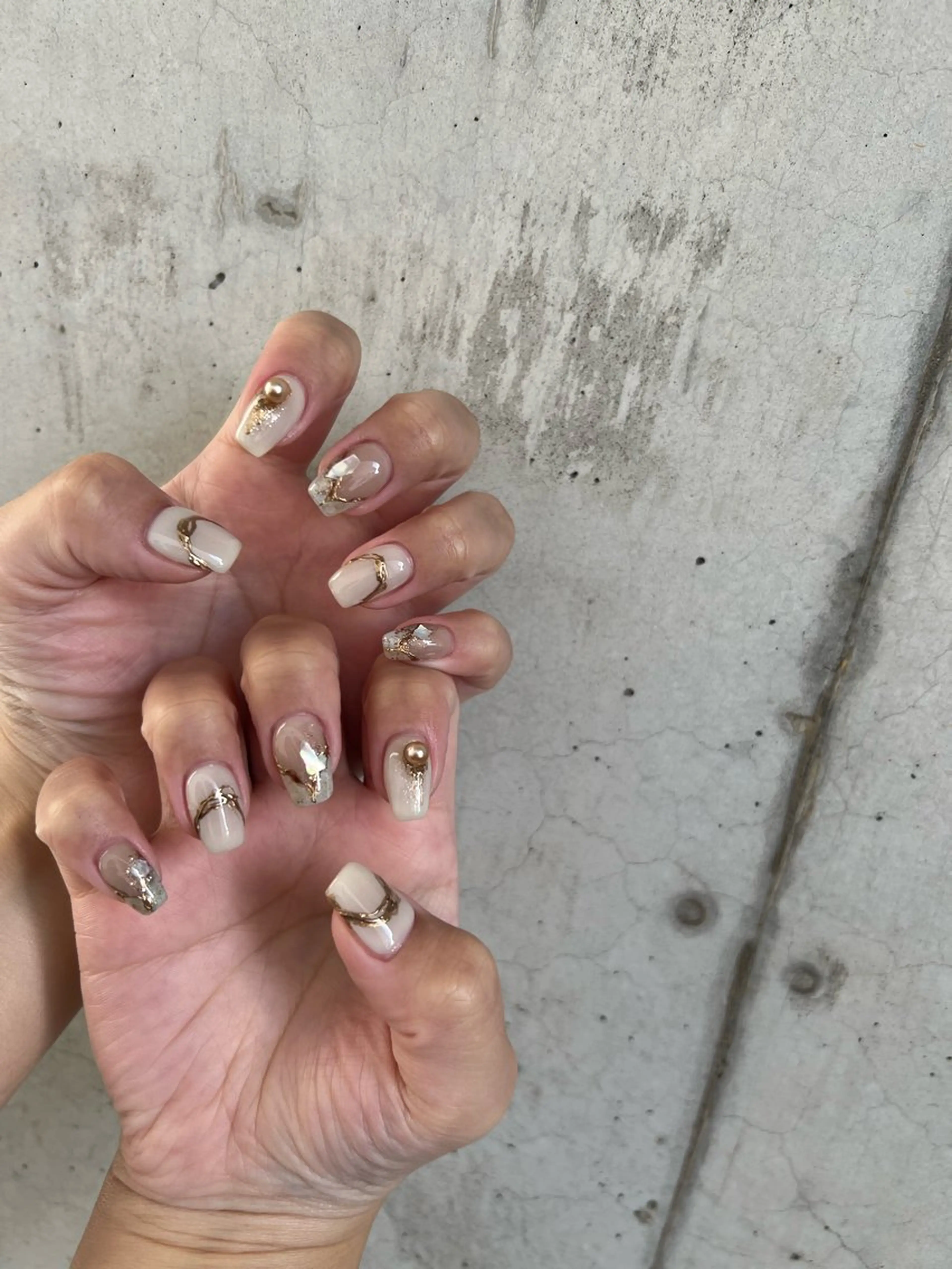 ネイル 持ち込み ニュアンスネイル Charme. NOBUKOのネイルデザイン