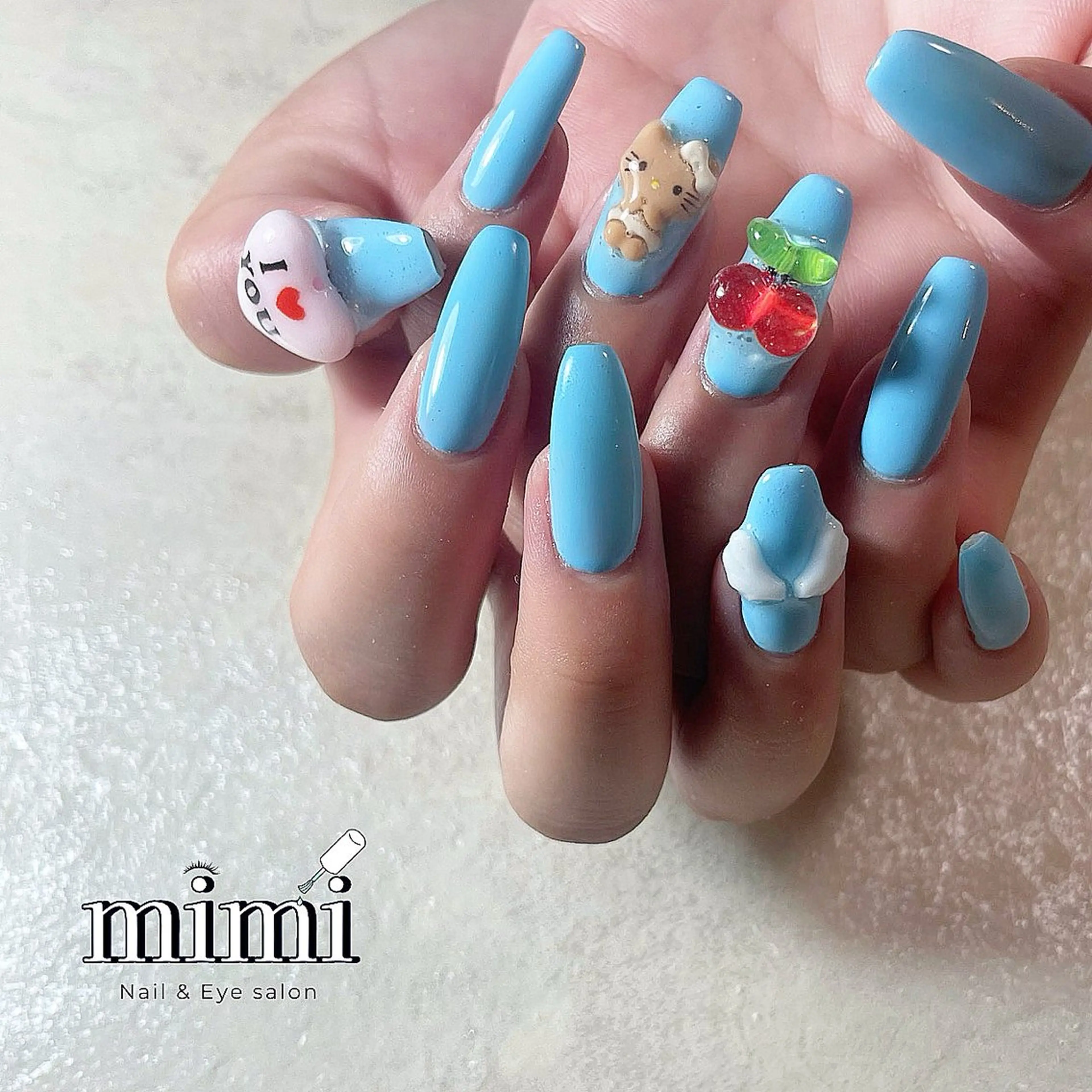 ネイル 長さ出し ロングネイル ワンカラーネイル ワンホンネイル ハンドネイル Nail&Eye Ruruのネイルデザイン