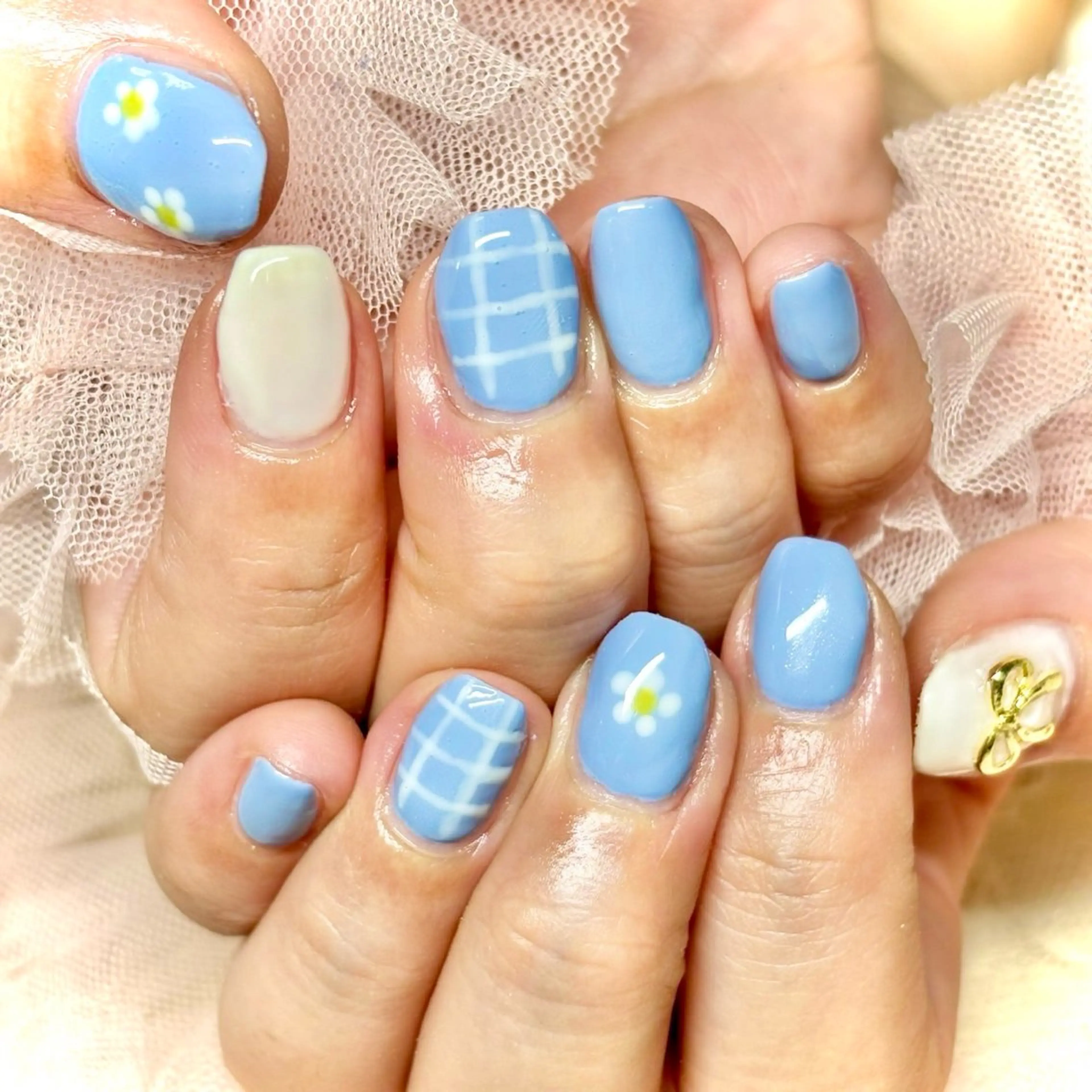 ネイル 韓国ネイル ピンク 春ネイル ワンホンネイル miminon 自宅ネイルサロンのネイルデザイン