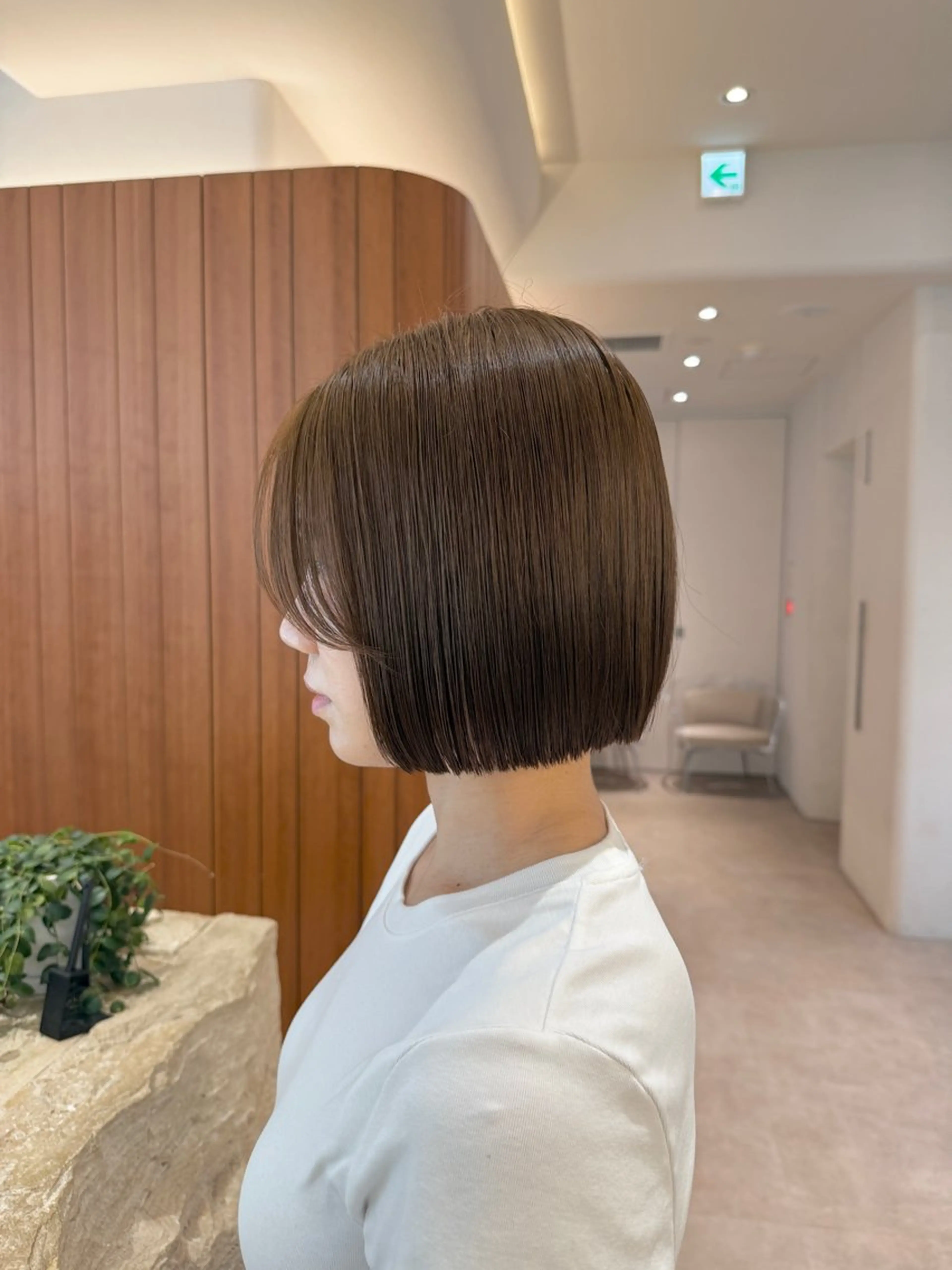 ショート カラー 切りっぱなしボブ ショートボブ ハンサムショート 丸みショート ボブ 田中航平/渋谷ボブ/ レイヤーボブのヘアスタイル