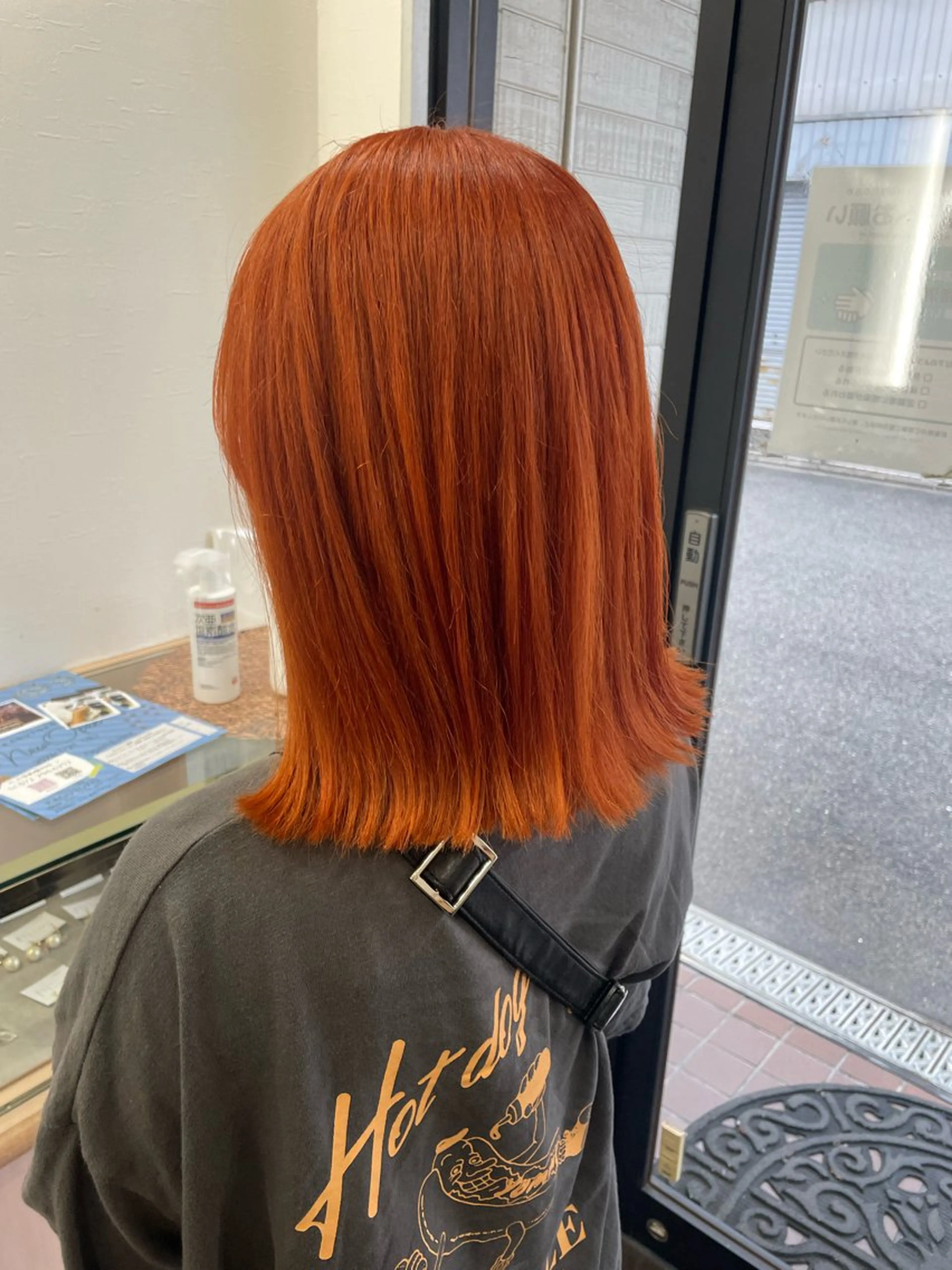 セミロング カラー オレンジ HairMake 3 🐬NANAMIのヘアスタイル