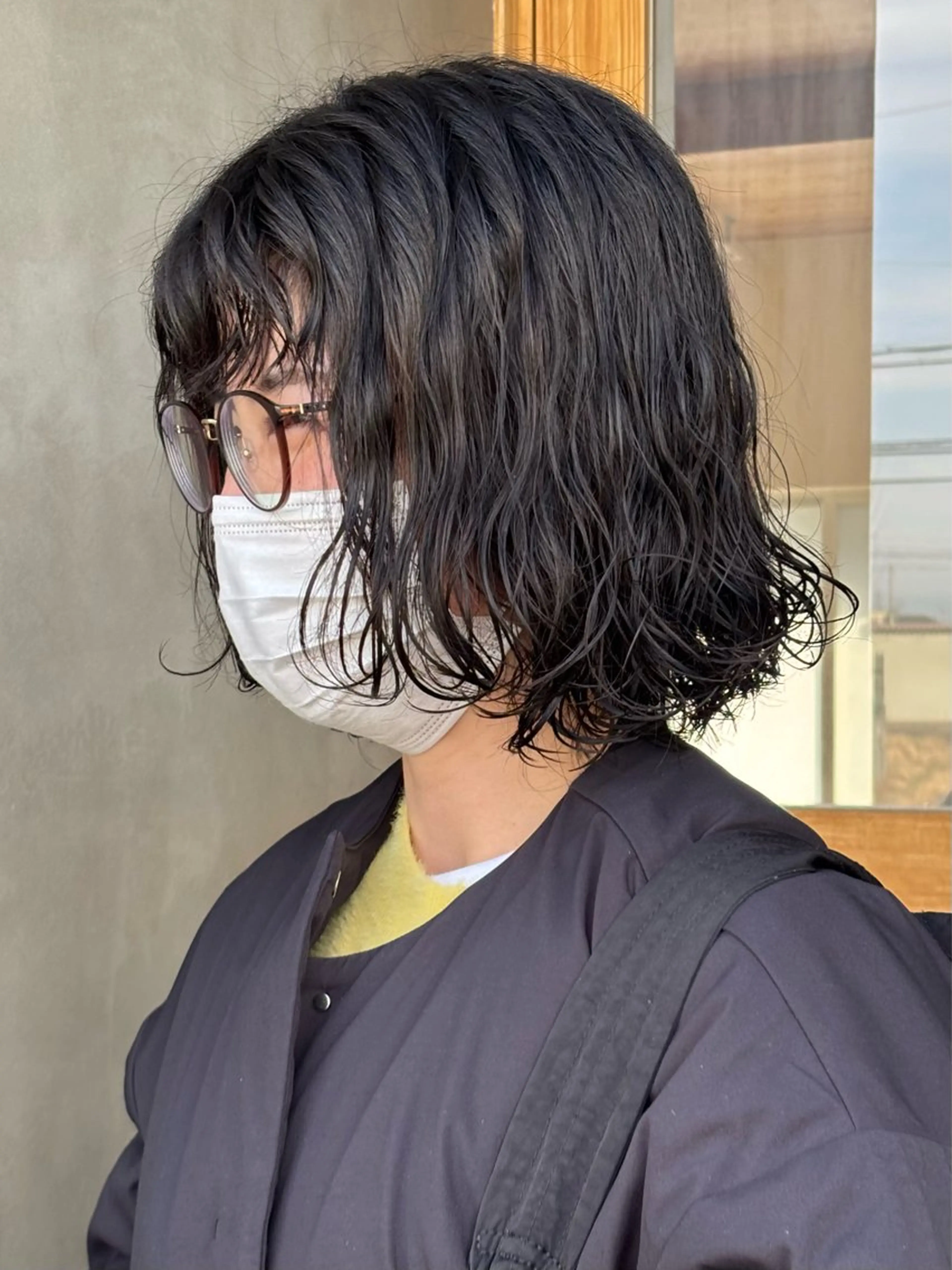 ミディアム パーマ ミディアムレイヤー ミディアムパーマ レイヤーカット カット パーマ パーマ🌀佐々木 楽人のヘアスタイル