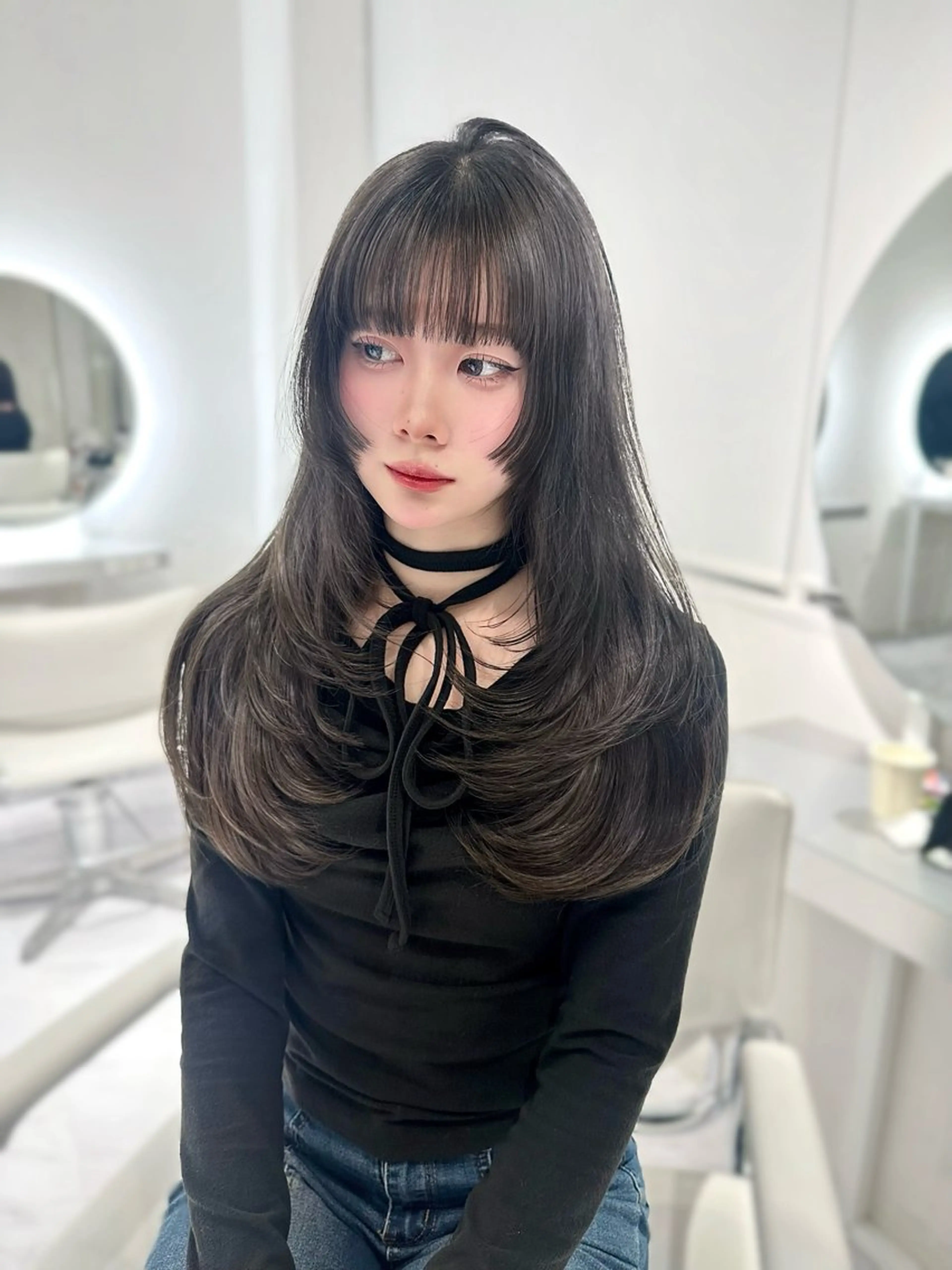 ロング カラー 上野/韓国hair 🤍MOEKA🤍のヘアスタイル