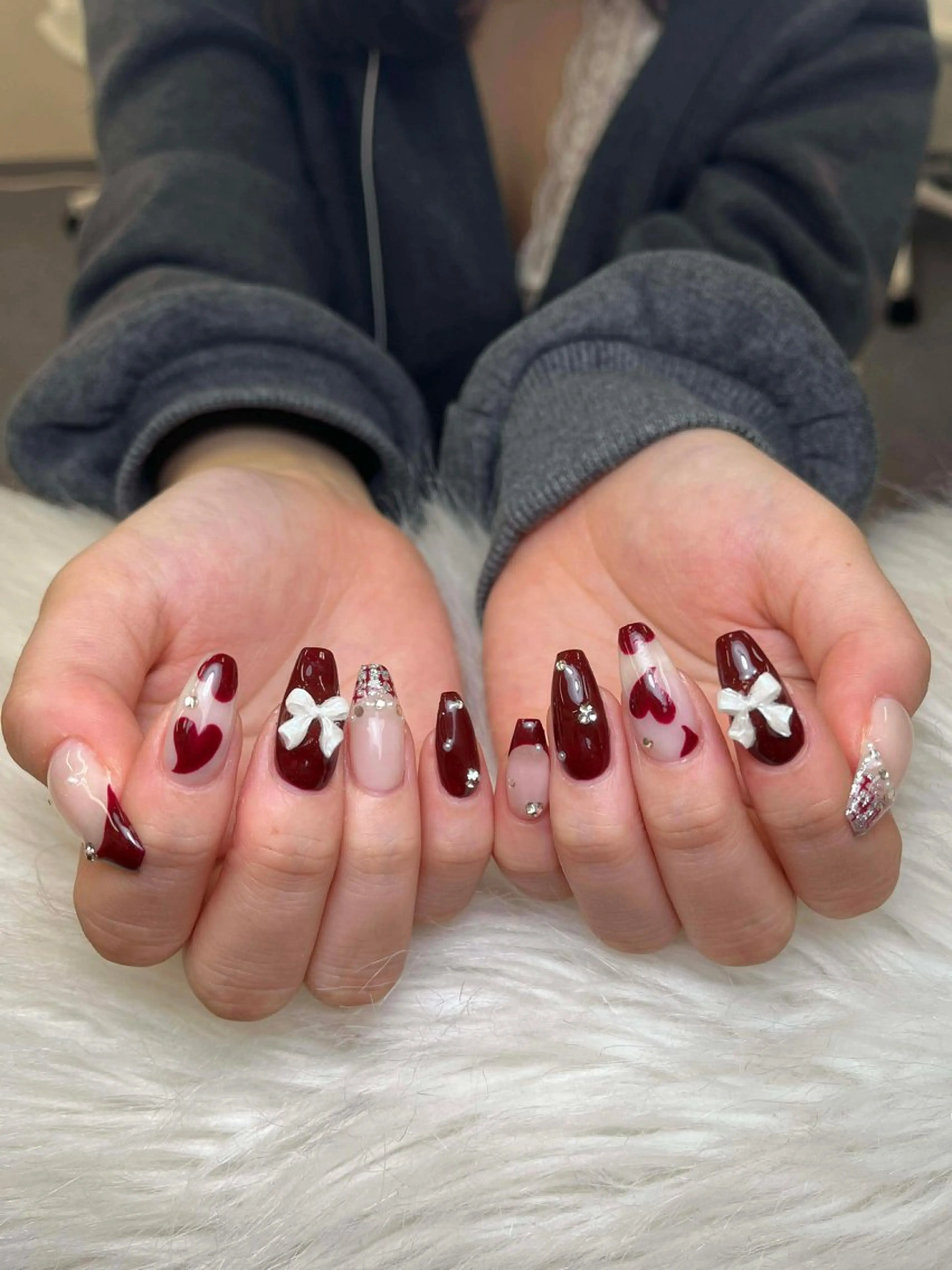 ネイル アートネイル ジェルネイル マグネットネイル ハンドネイル JennNail_ マオのネイルデザイン