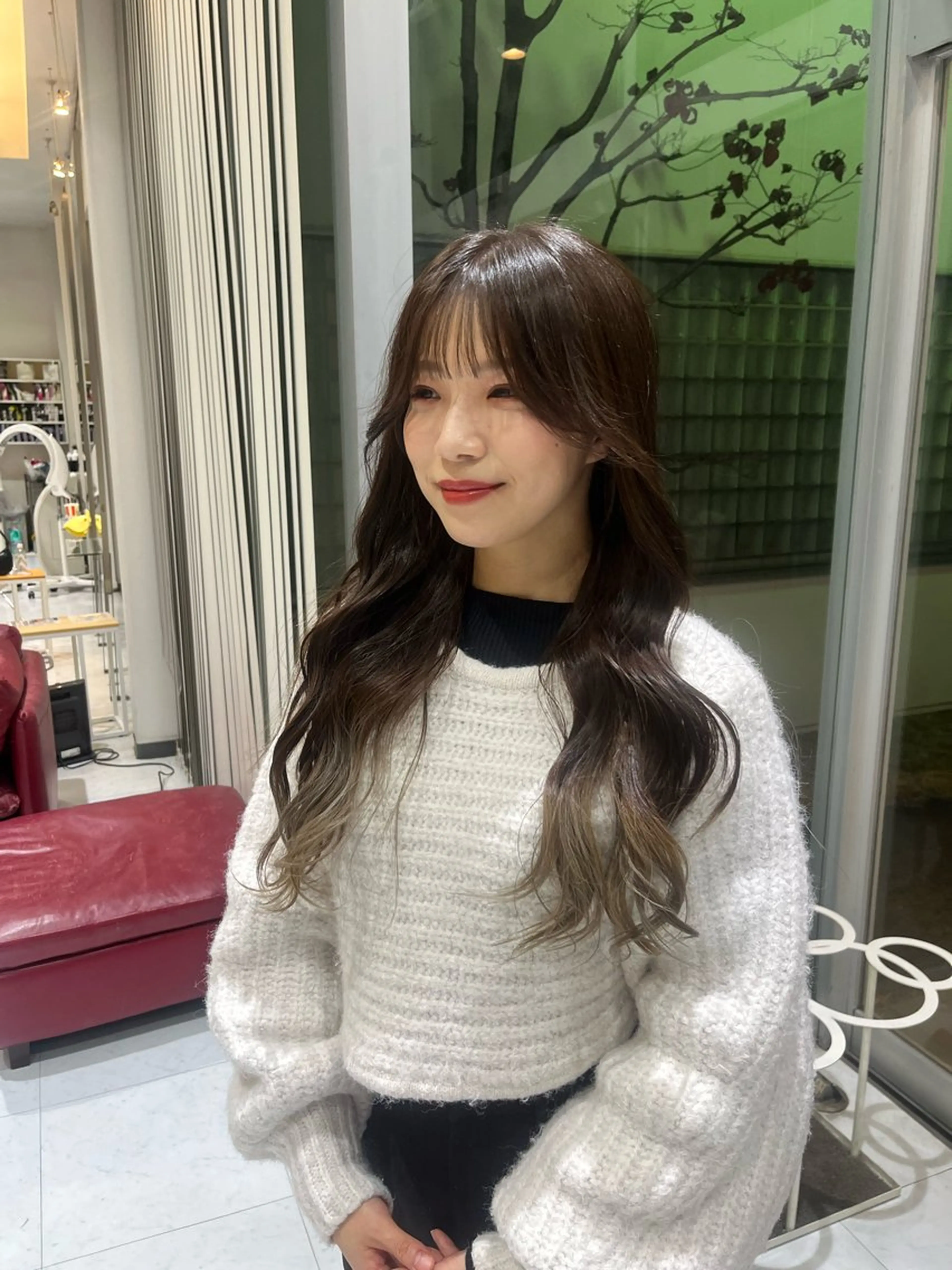 ロング 三谷 玲雄のヘアスタイル