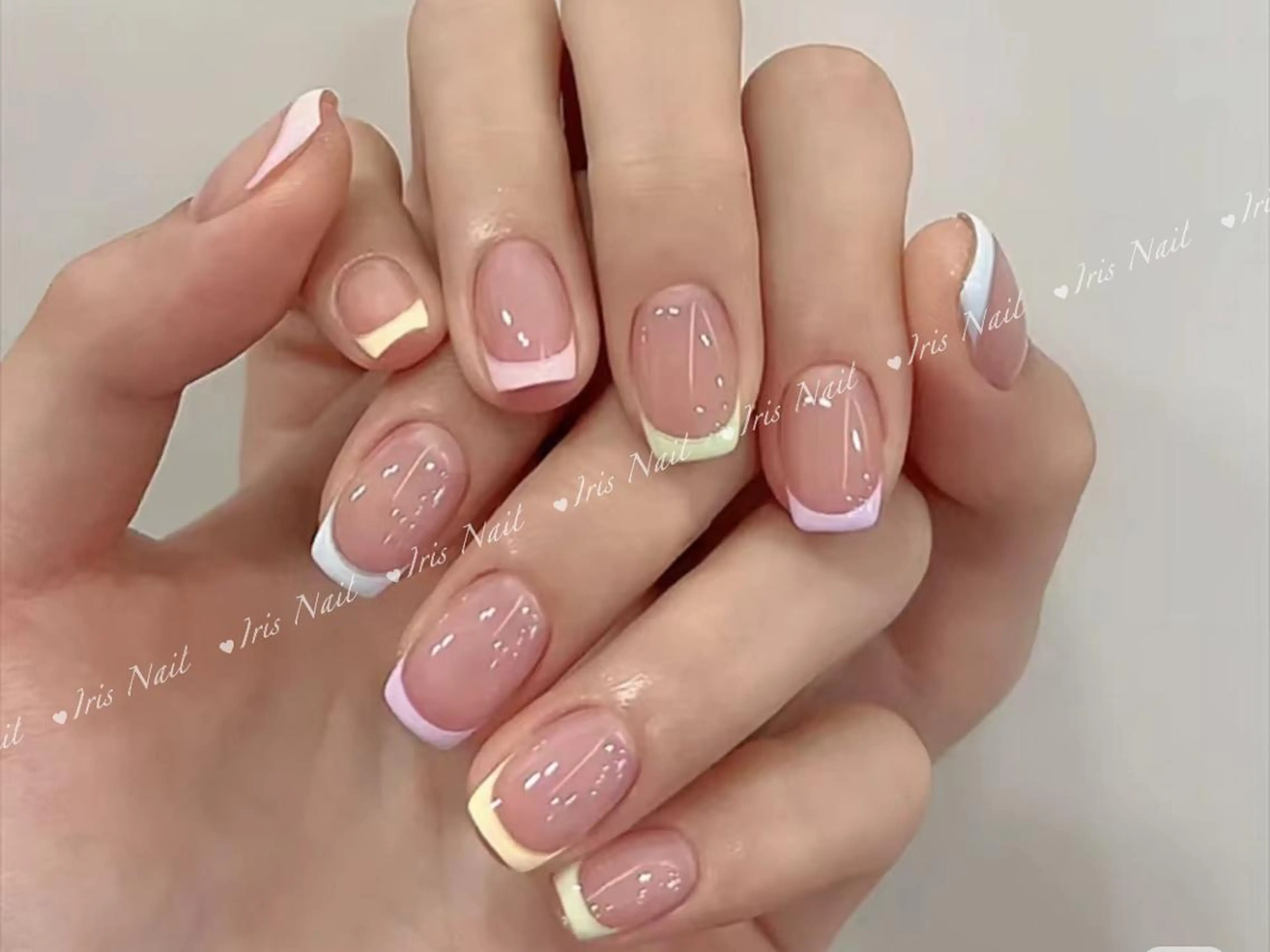 ネイル フレンチネイル ハンドネイル ハンドケア 🍒IRIS Nail🌸のネイルデザイン