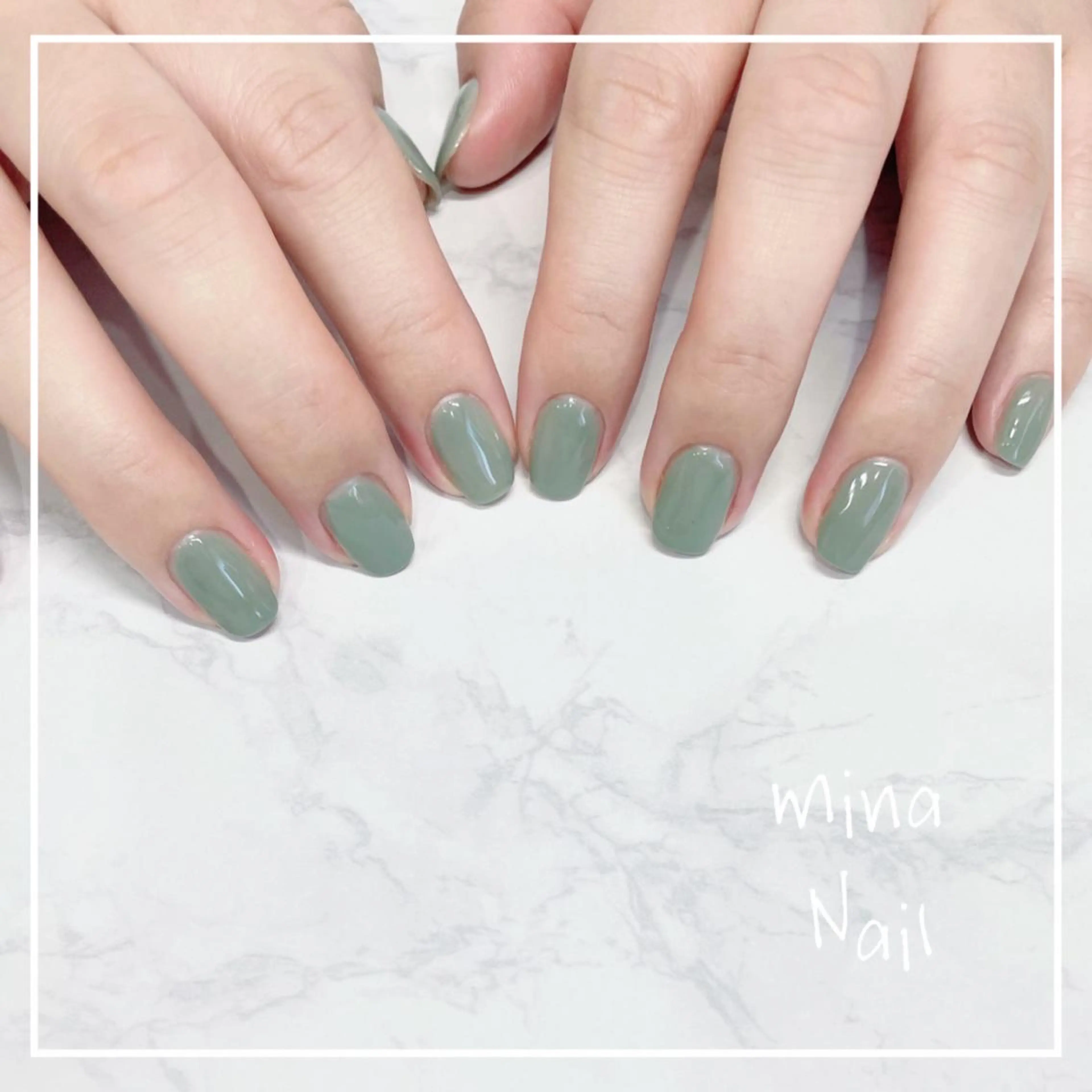 ネイル ワンカラーネイル ショートネイル mina Nailのネイルデザイン