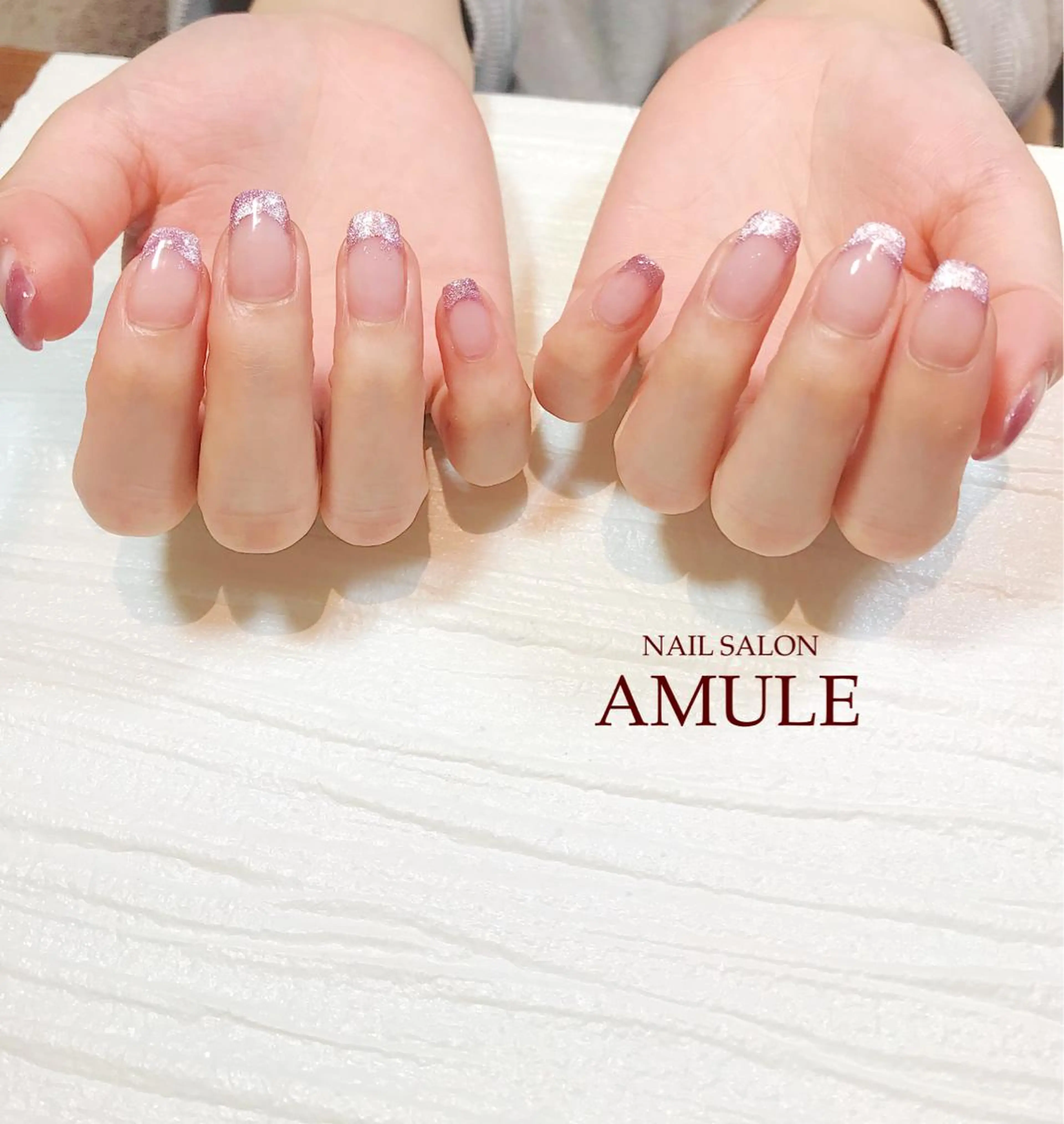 ネイル フレンチネイル ジェルネイル マグネットネイル ハンドネイル NAILSALON AMULEのネイルデザイン