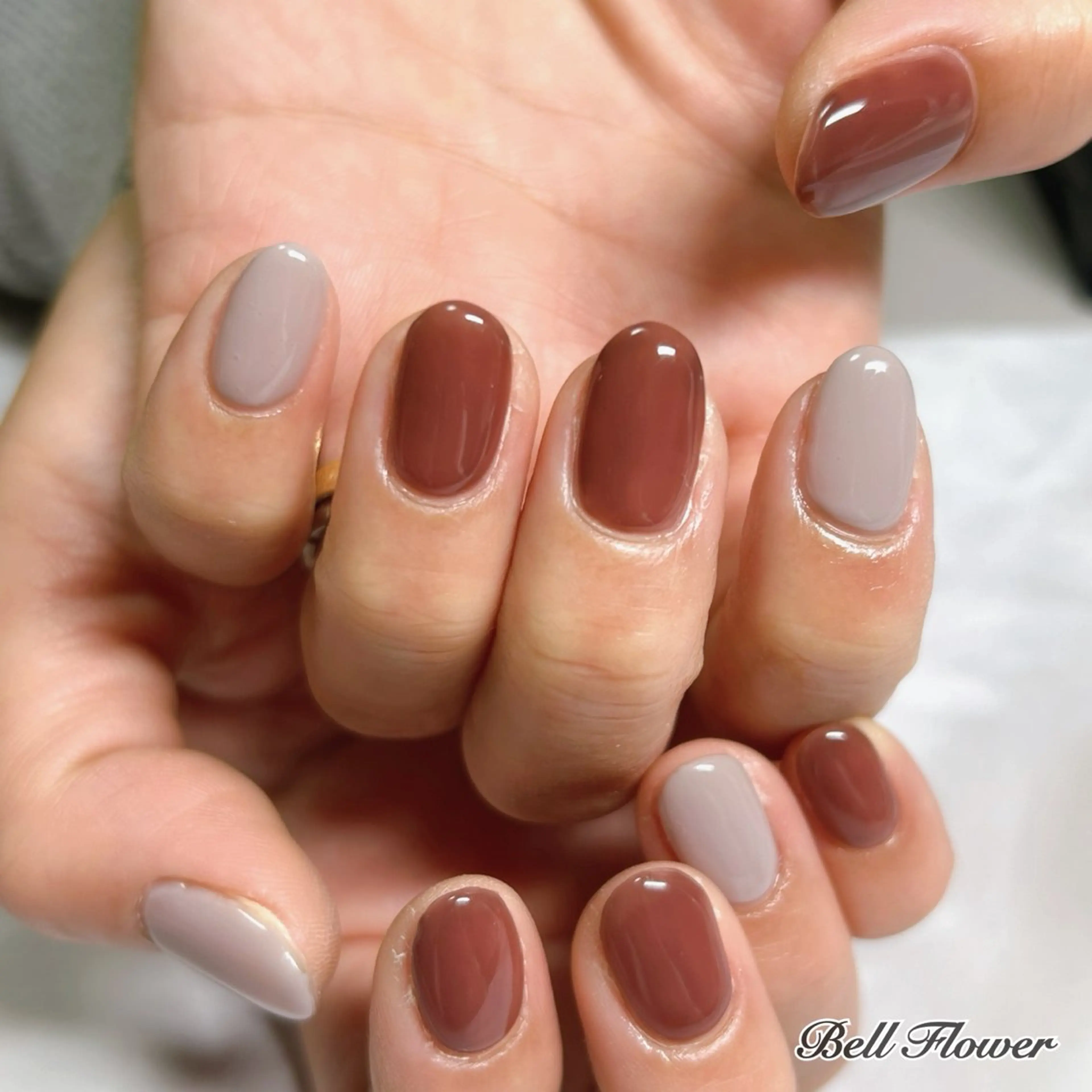 ネイル ハンドネイル Bell Flowerのネイルデザイン