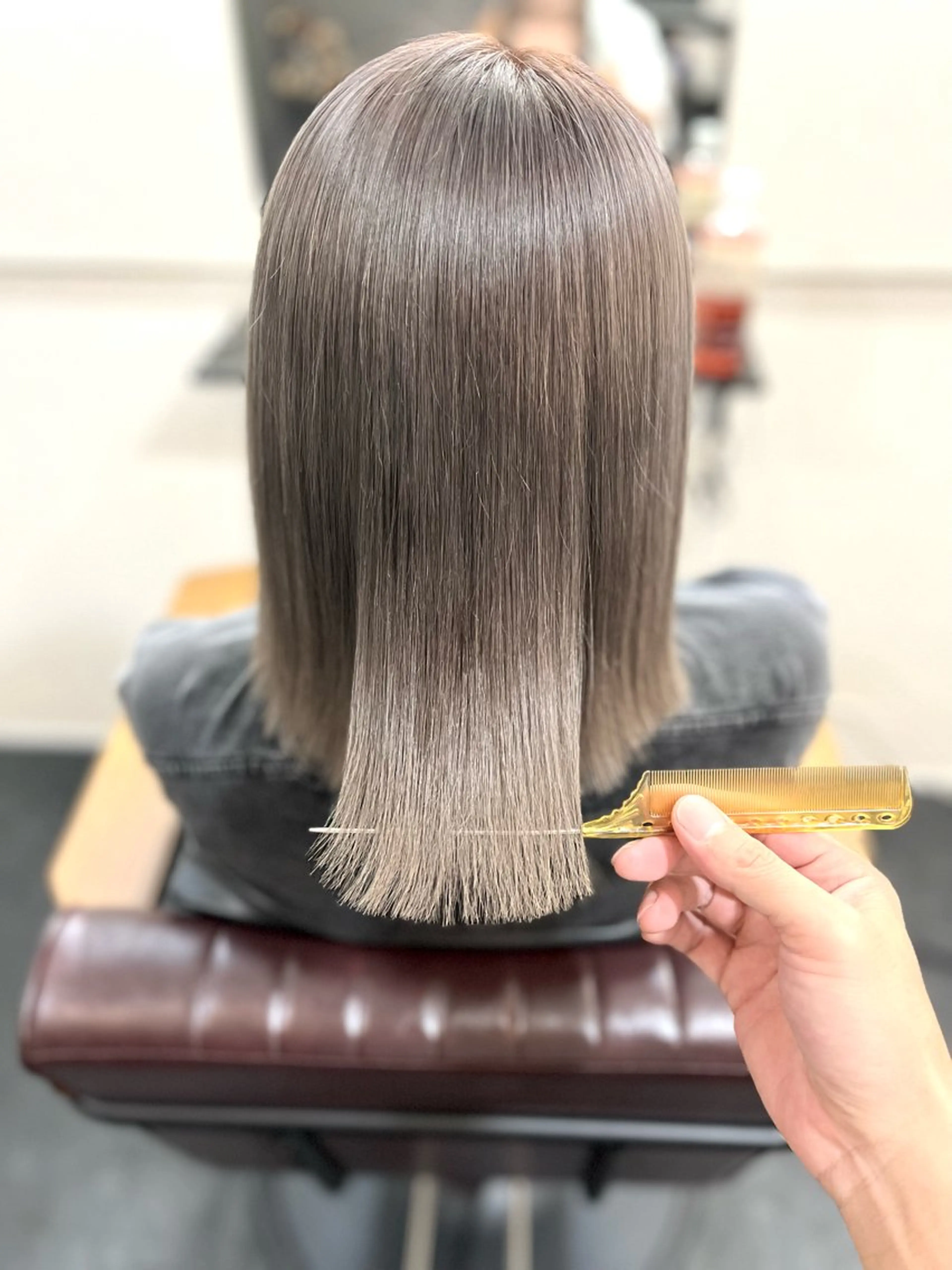 ミディアム カラー グレージュ 髪質改善 ヘアカラー トリートメント 後藤 ユウキ/髪質改善🫧のヘアスタイル