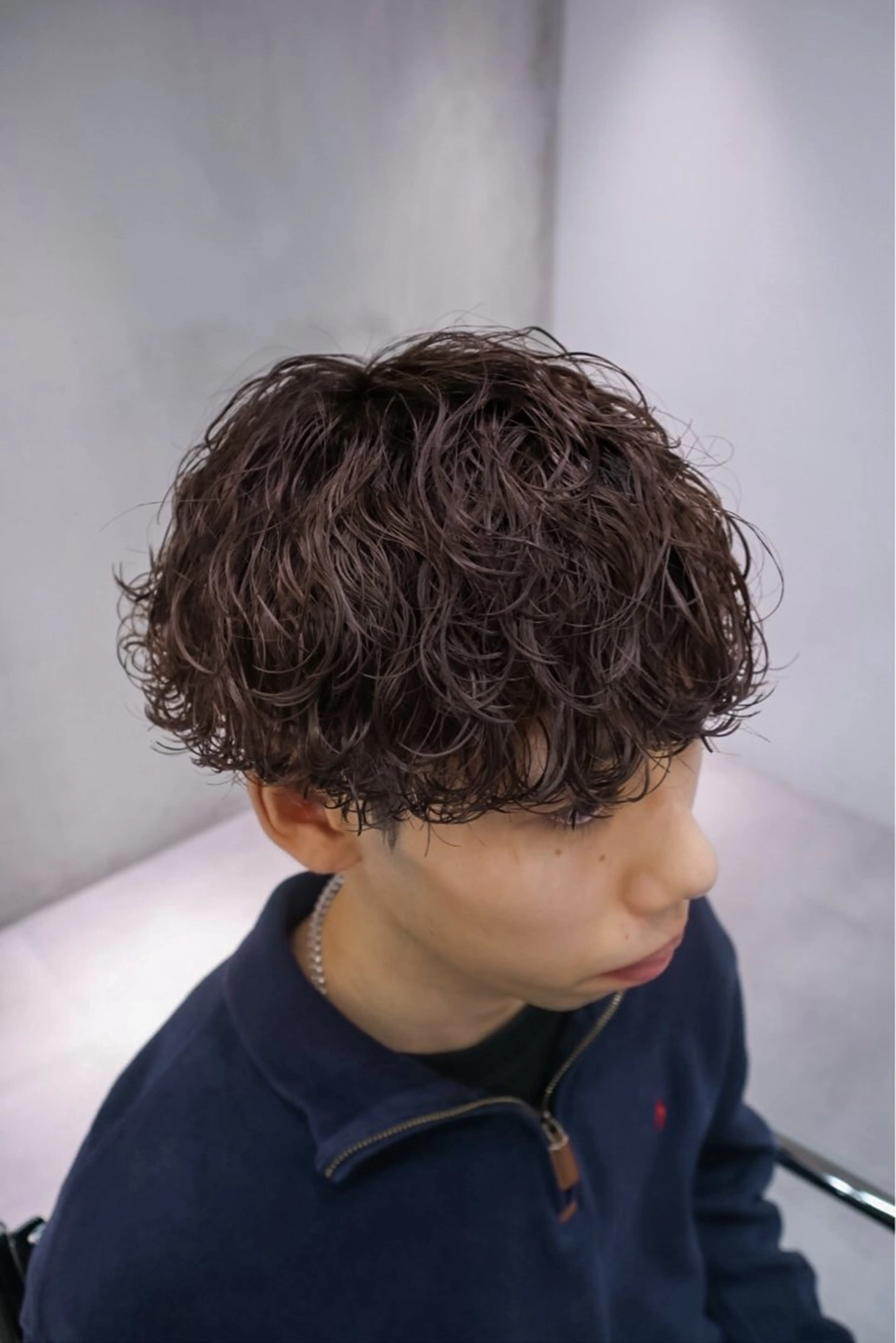 ショート パーマ メンズ fifth JINGUMAE所属・波巻きスパイラルパー マ/シャドウパーマ駿のヘアスタイル