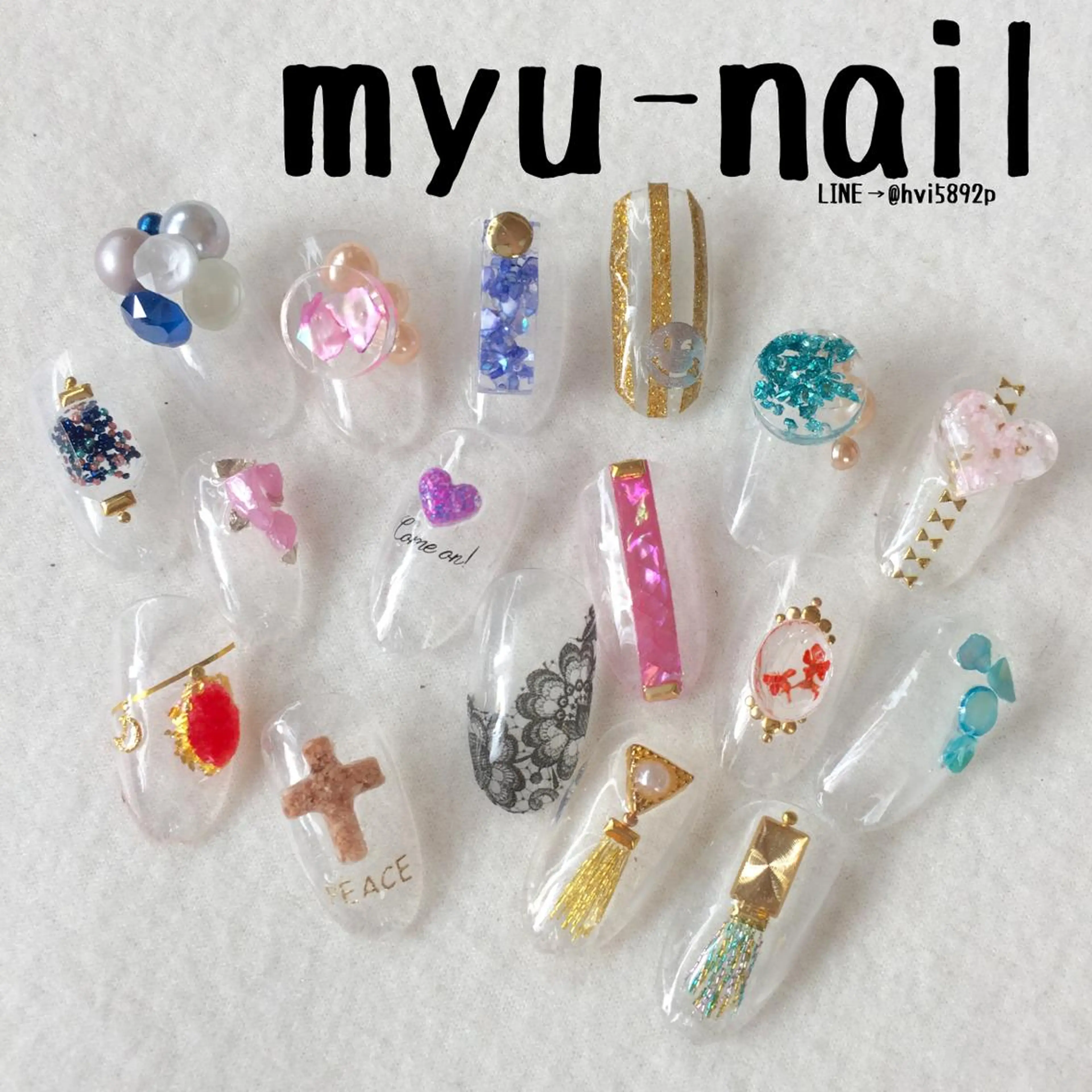 ネイル ネイルチップ ホームサロン myu-nailのネイルデザイン