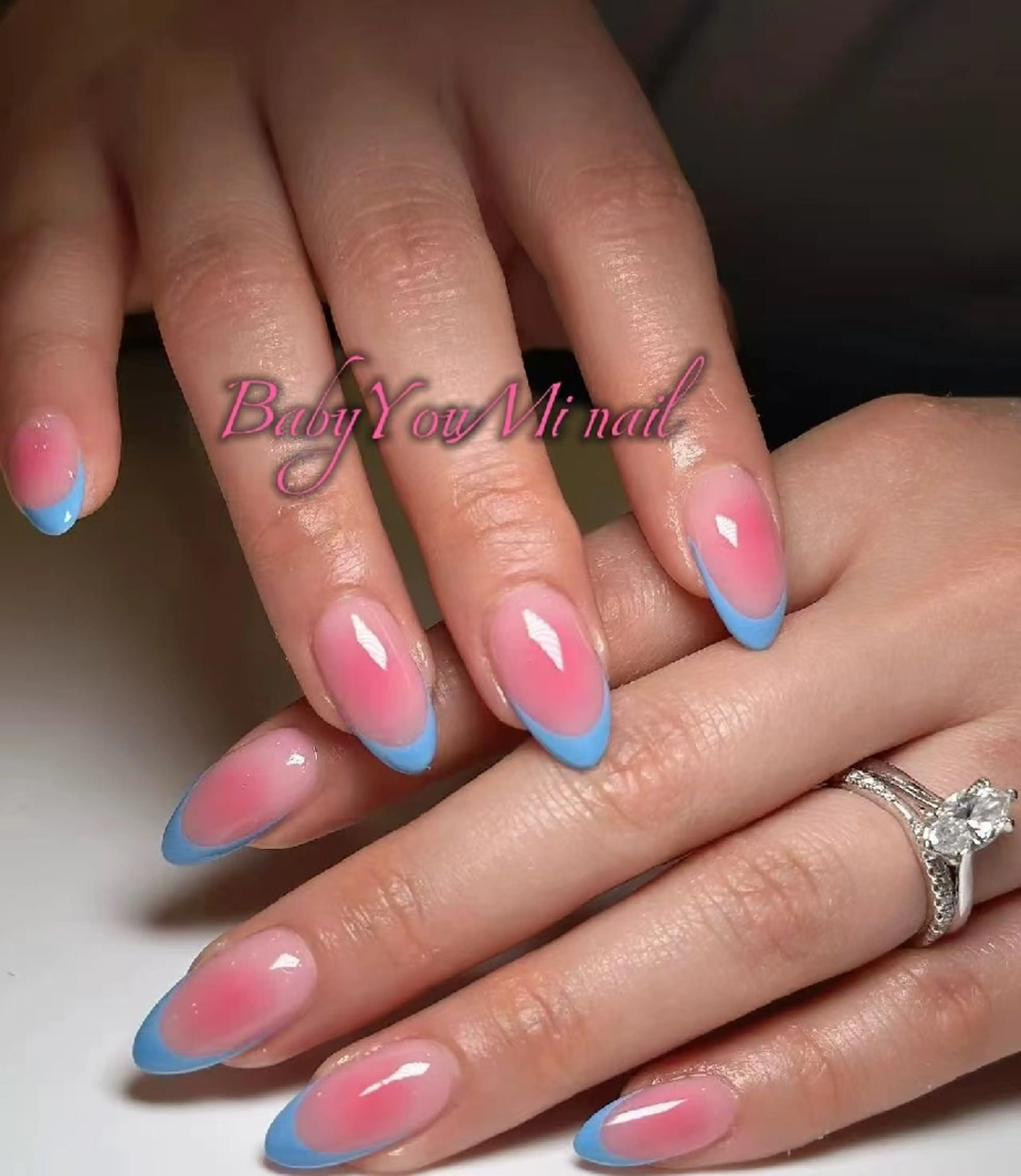 ネイル オーロラネイル フラワーネイル フットネイル フレンチネイル ジェルネイル ハンドネイル Oomiya 服部のネイルデザイン