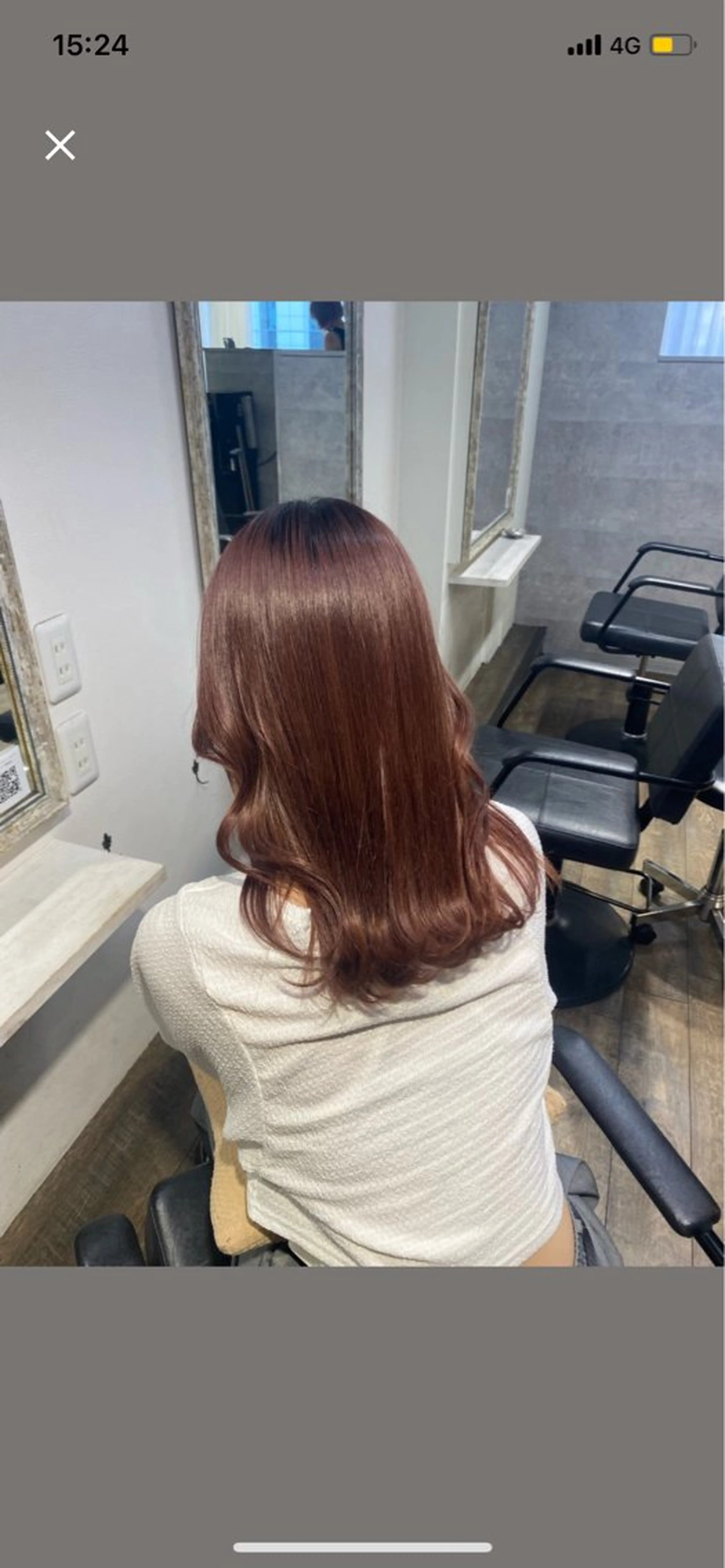 ミディアム カラー レッドカラー MIREI /韓国風 ショート/大阪美容室のヘアスタイル