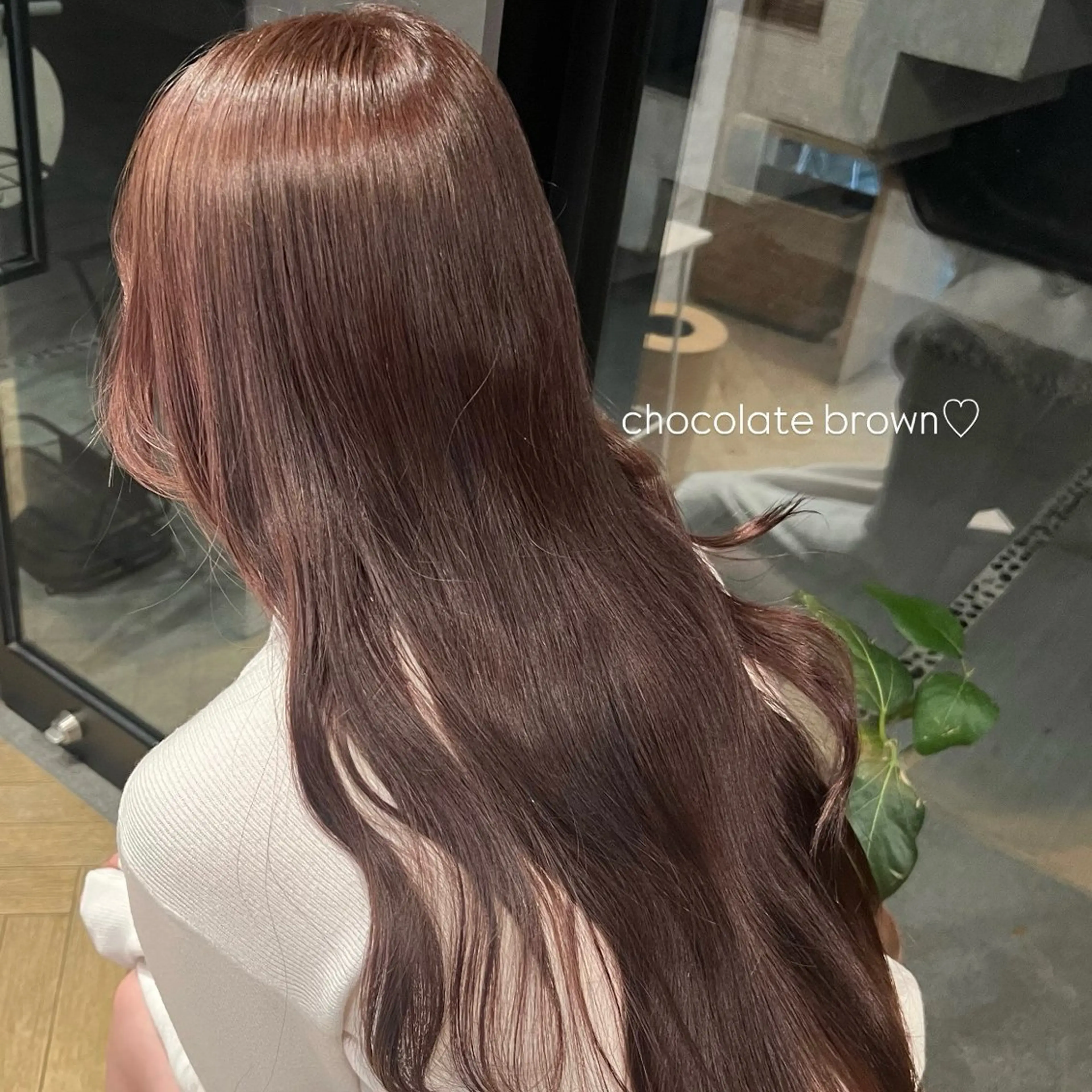 ロング カラー ブラウンカラー チョコレートブラウン ピンクカラー 暖色カラー/ベージュ 🩰ayano♡のヘアスタイル
