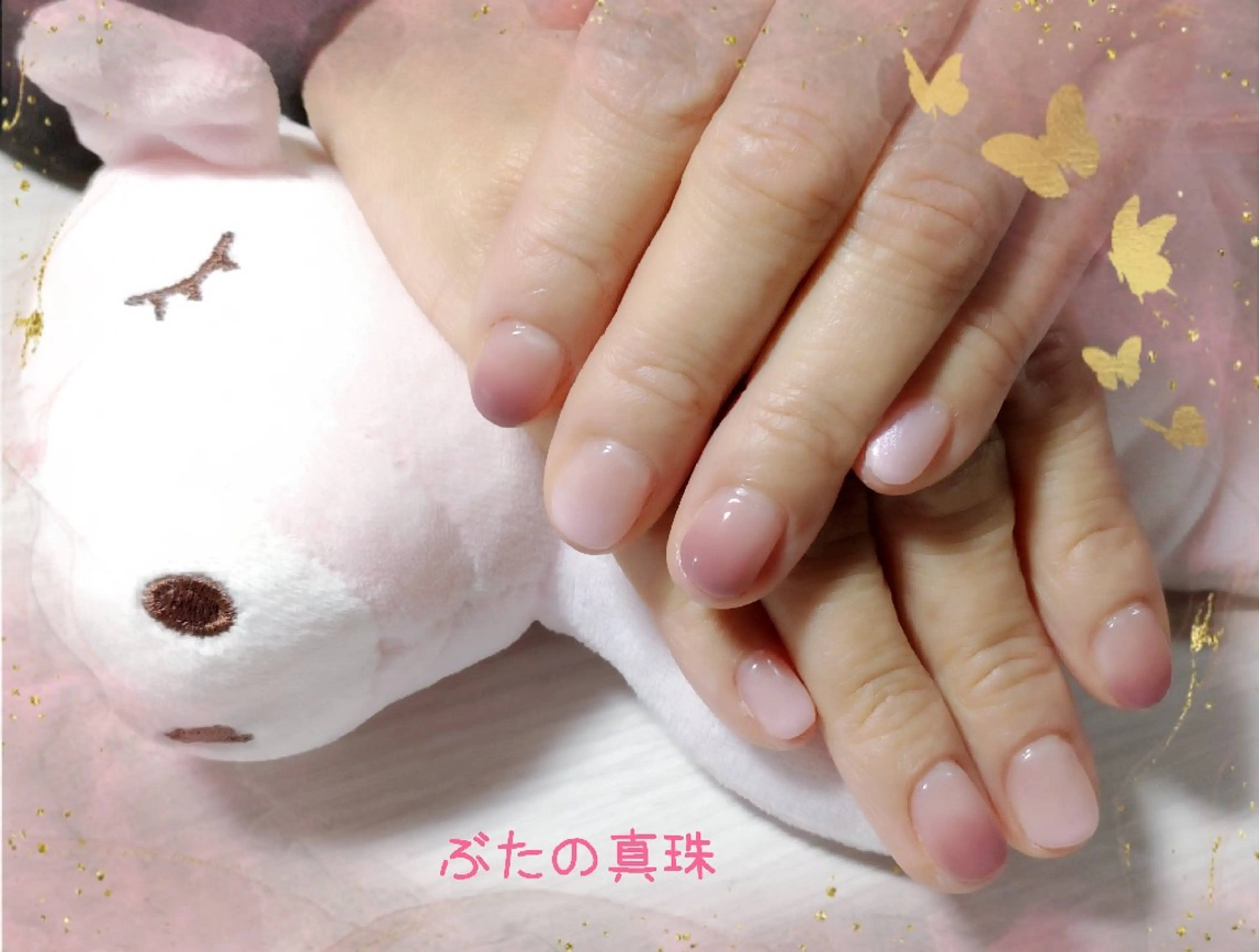 ネイル グラデーション ピンク ハンドネイル 林 珠里のネイルデザイン