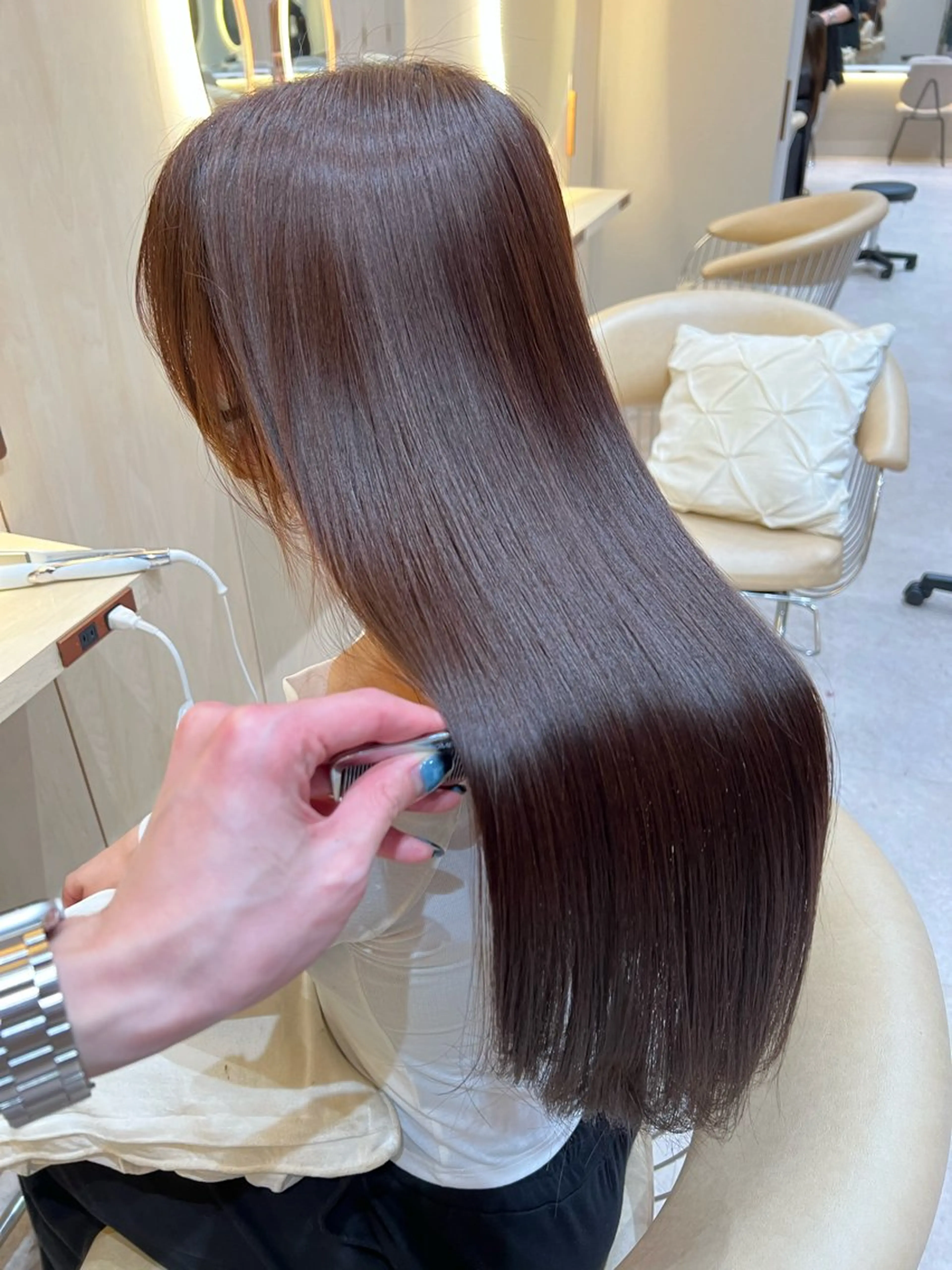 ロング カラー カット ヘアカラー トリートメント レイヤーカット/ 顔周り 五島巨幹のヘアスタイル