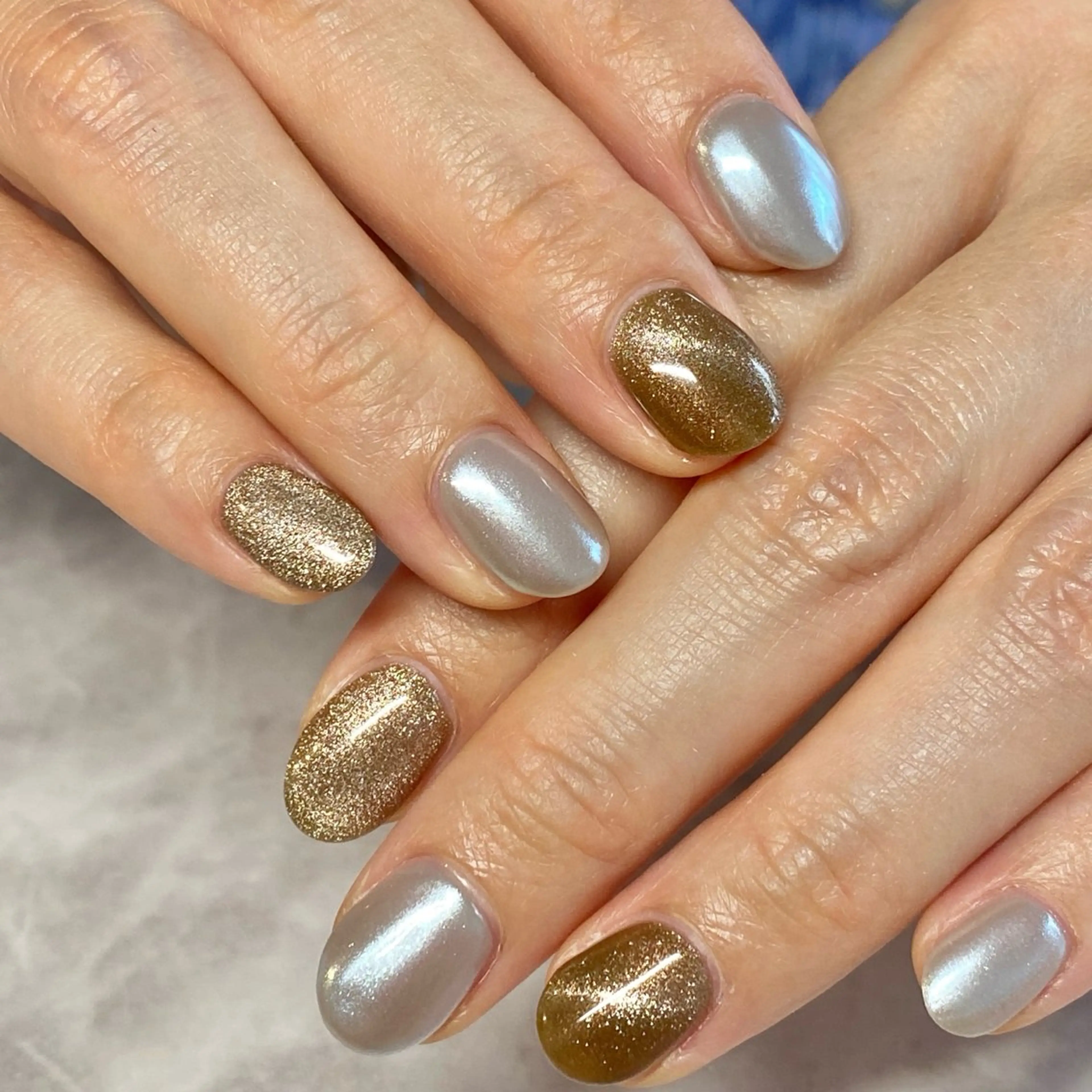 ネイル マグネットネイル ミラーネイル ハンドネイル Loca.nails Kasumiのネイルデザイン