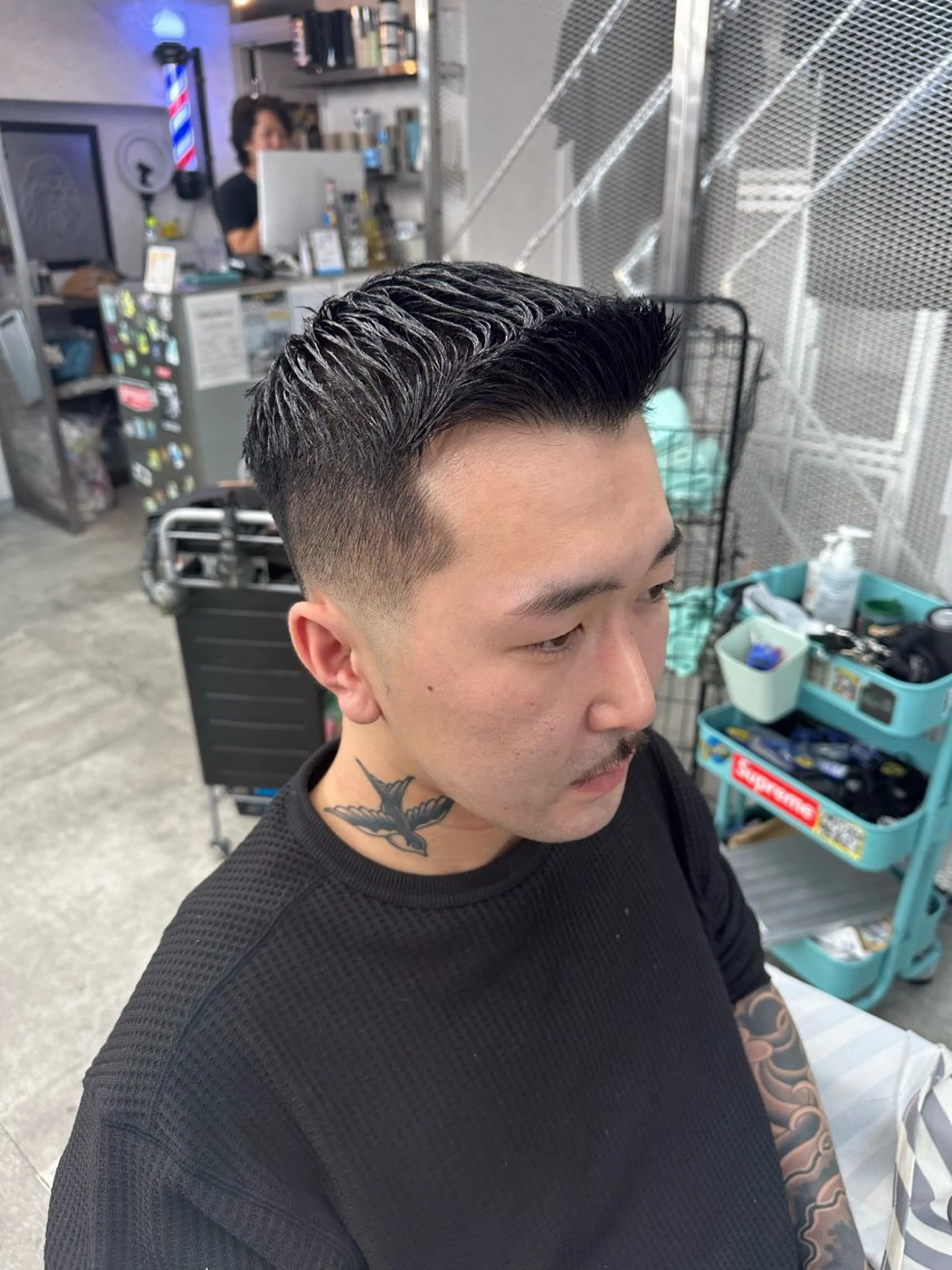 メンズ フェードカット 志賀 航大のヘアスタイル