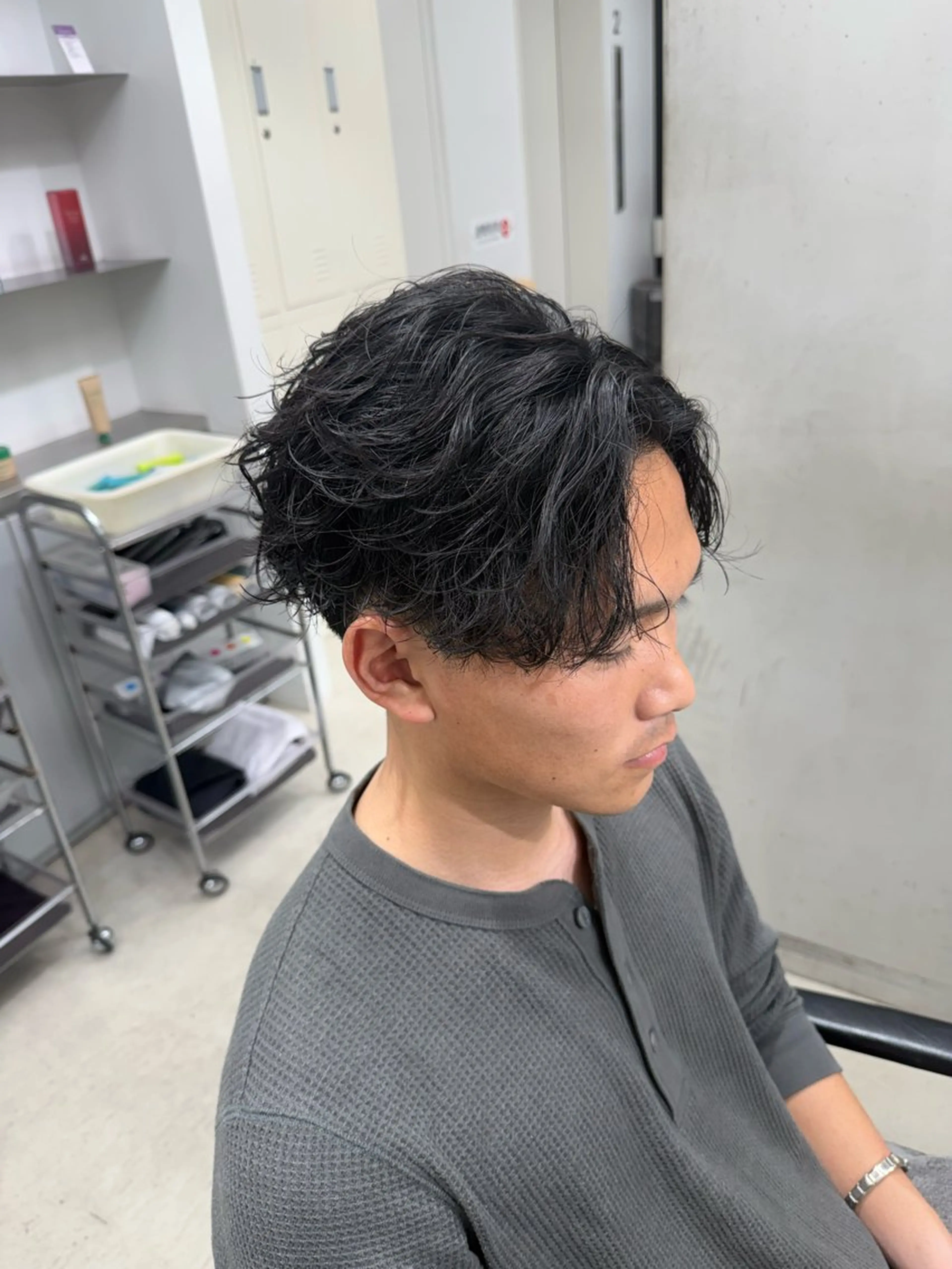 パーマ メンズ 深谷 侑亮のヘアスタイル