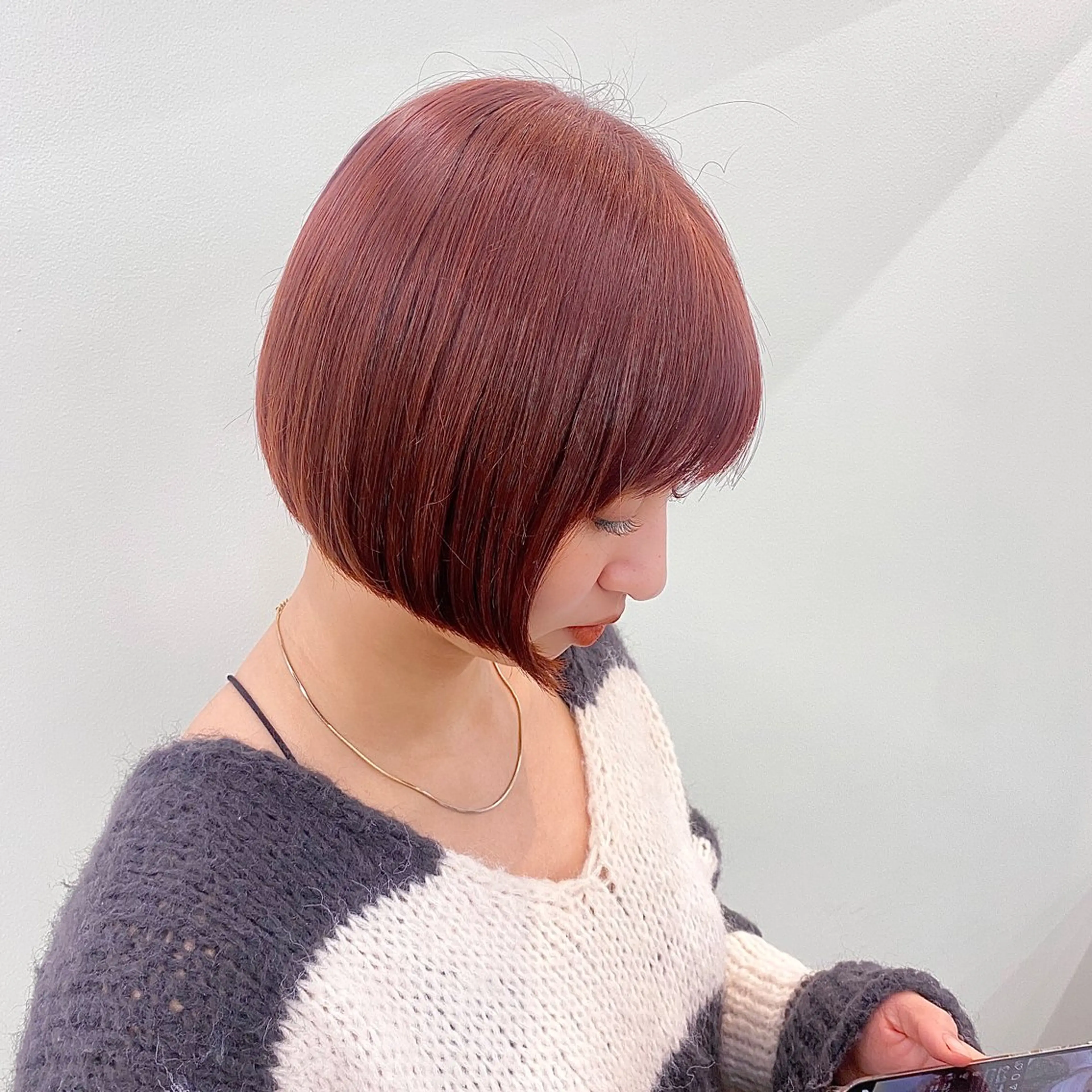 ショート カラー ブリーチ ブリーチなしカラー ヘアカラー トリートメント shiori/暖色/ レイヤー/似合わせのヘアスタイル